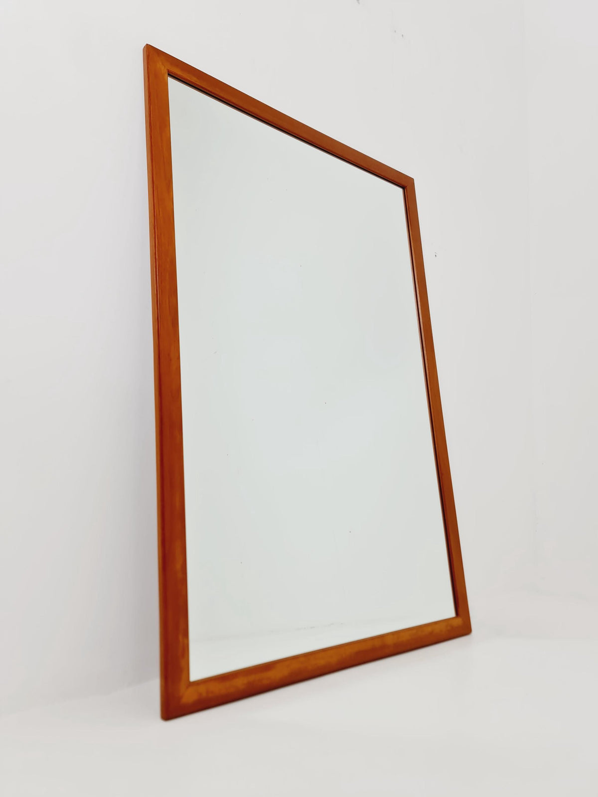 Teak Danish mid-century Modern wall-mounted mirror By Aksel Kjersgaard No 368 , 1960s