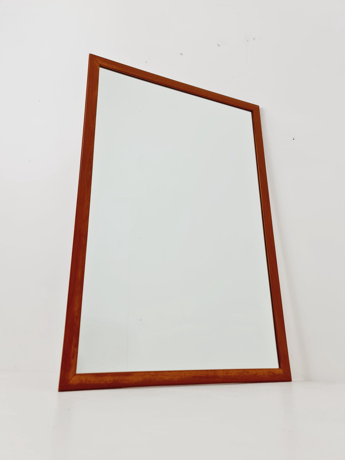Teak Danish mid-century Modern wall-mounted mirror By Aksel Kjersgaard No 368 , 1960s