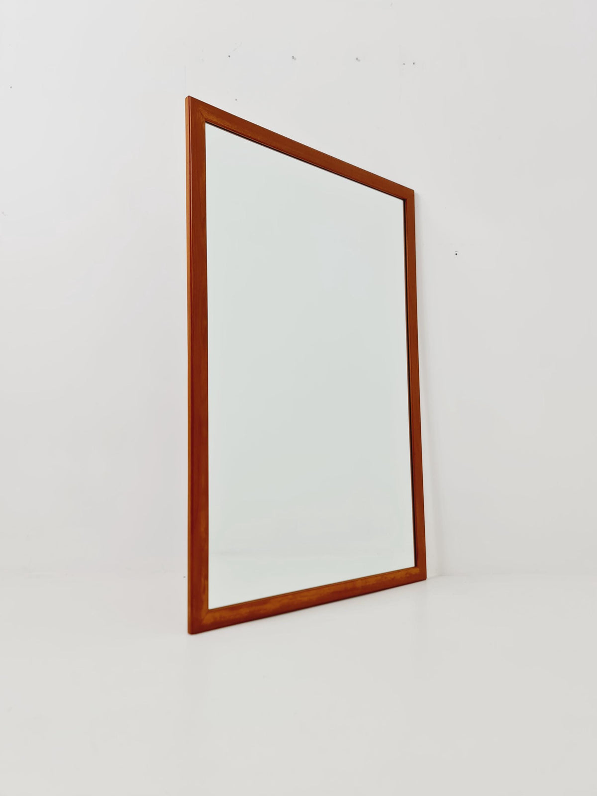 Teak Danish mid-century Modern wall-mounted mirror By Aksel Kjersgaard No 368 , 1960s