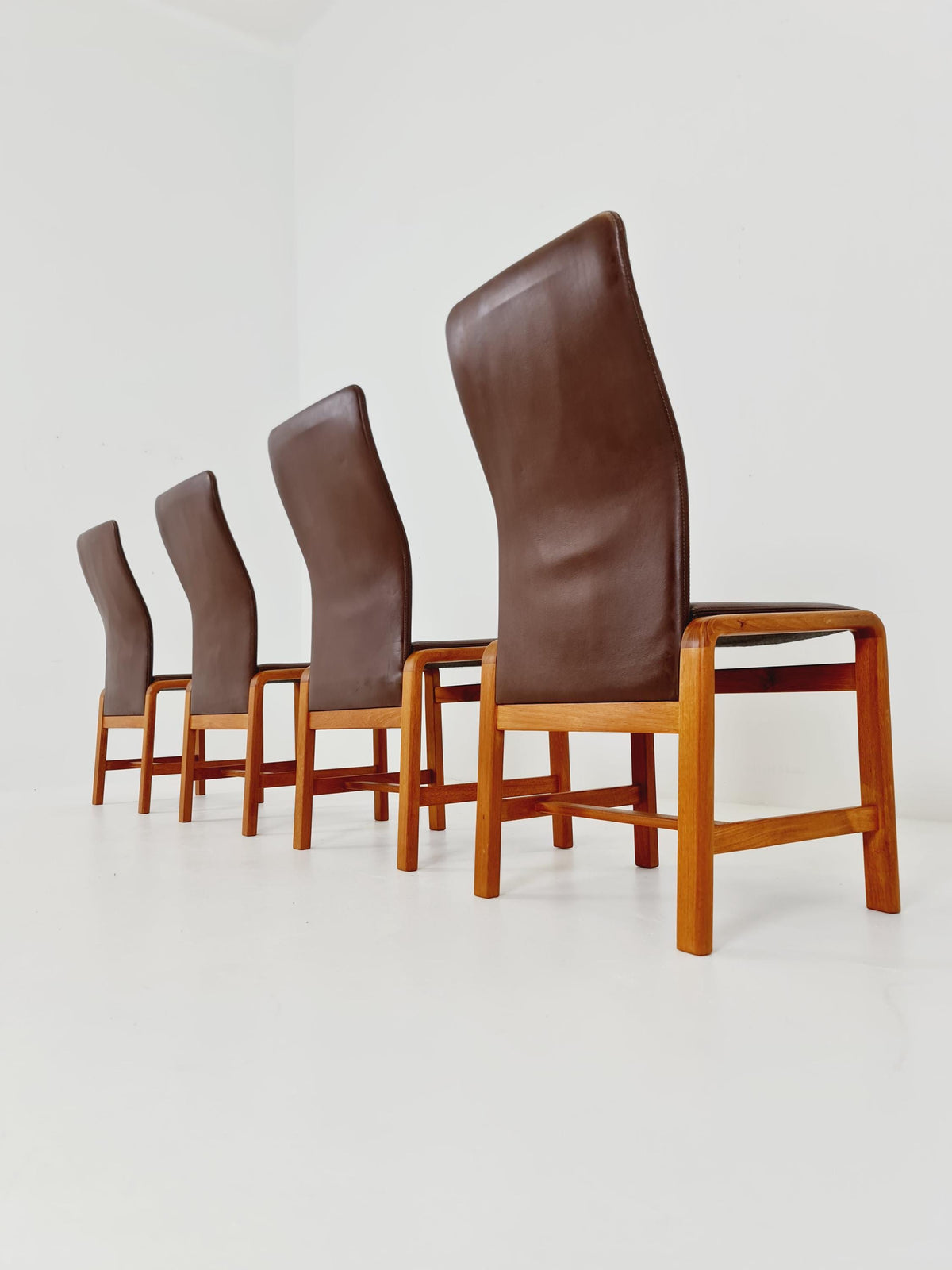 Midcentury teak Dining chairs by I.Olsen&Son Möbelfabrik 1970s, set of 4