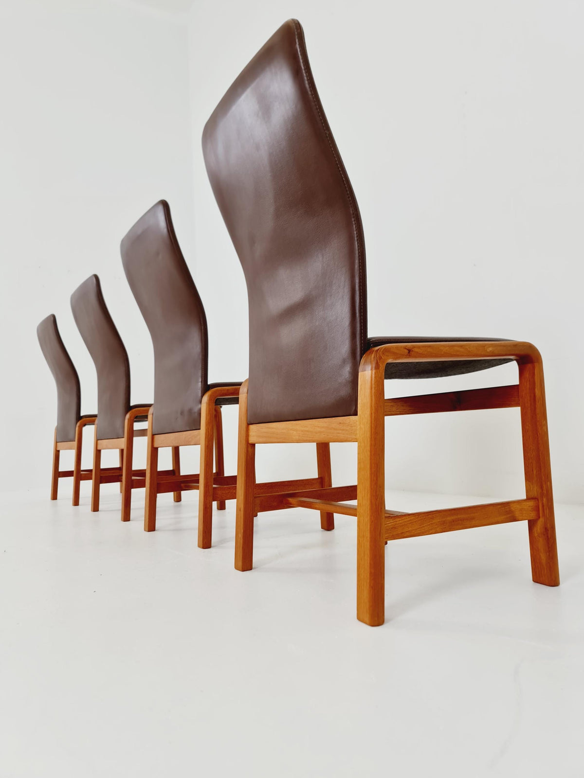 Midcentury teak Dining chairs by I.Olsen&Son Möbelfabrik 1970s, set of 4