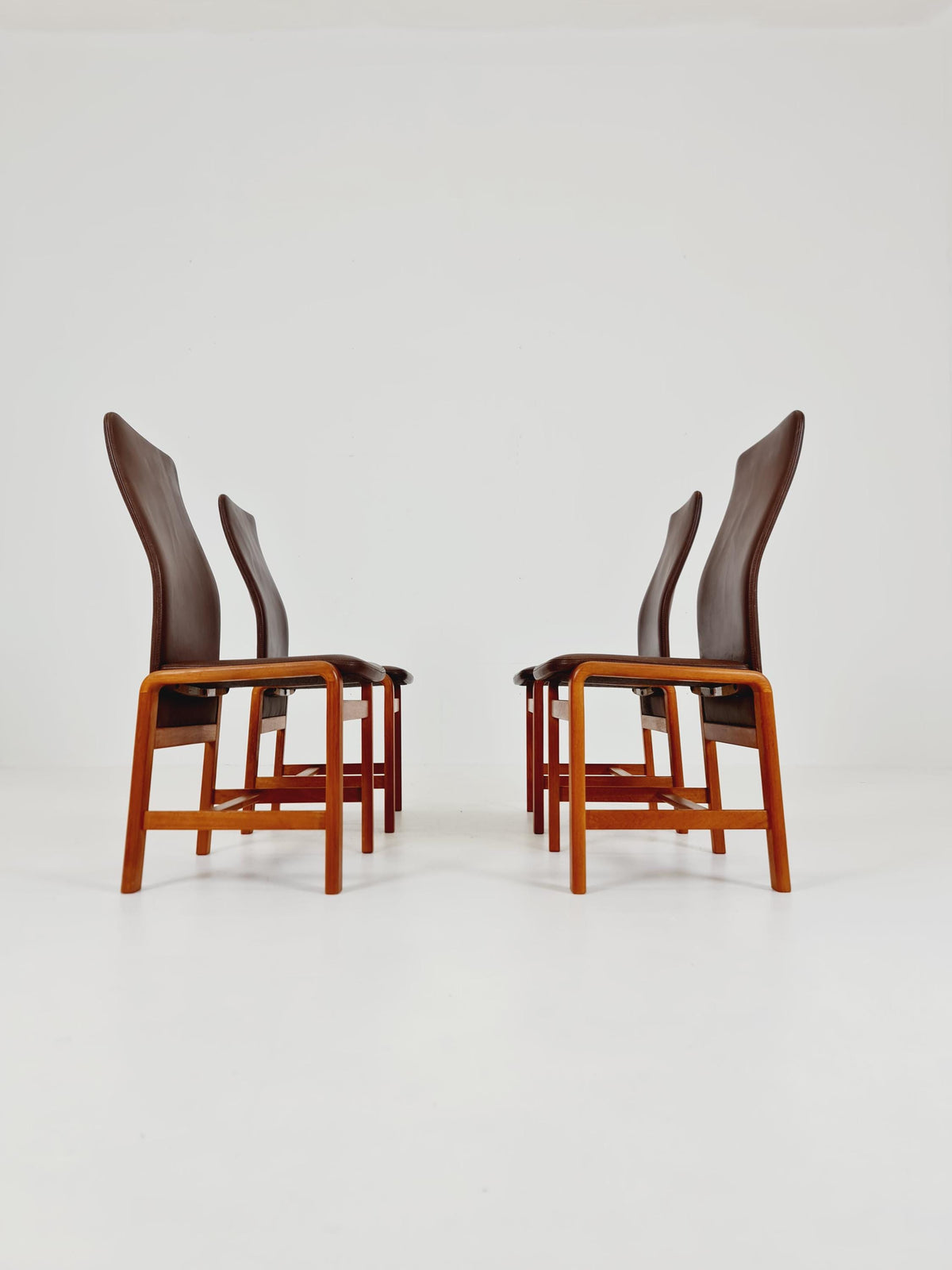 Midcentury teak Dining chairs by I.Olsen&Son Möbelfabrik 1970s, set of 4