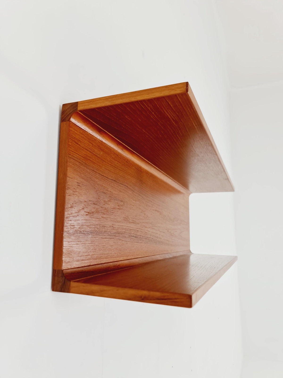 Danish Rare Solid Teak Floating shelf BY Pedersen & Hansen 1960s