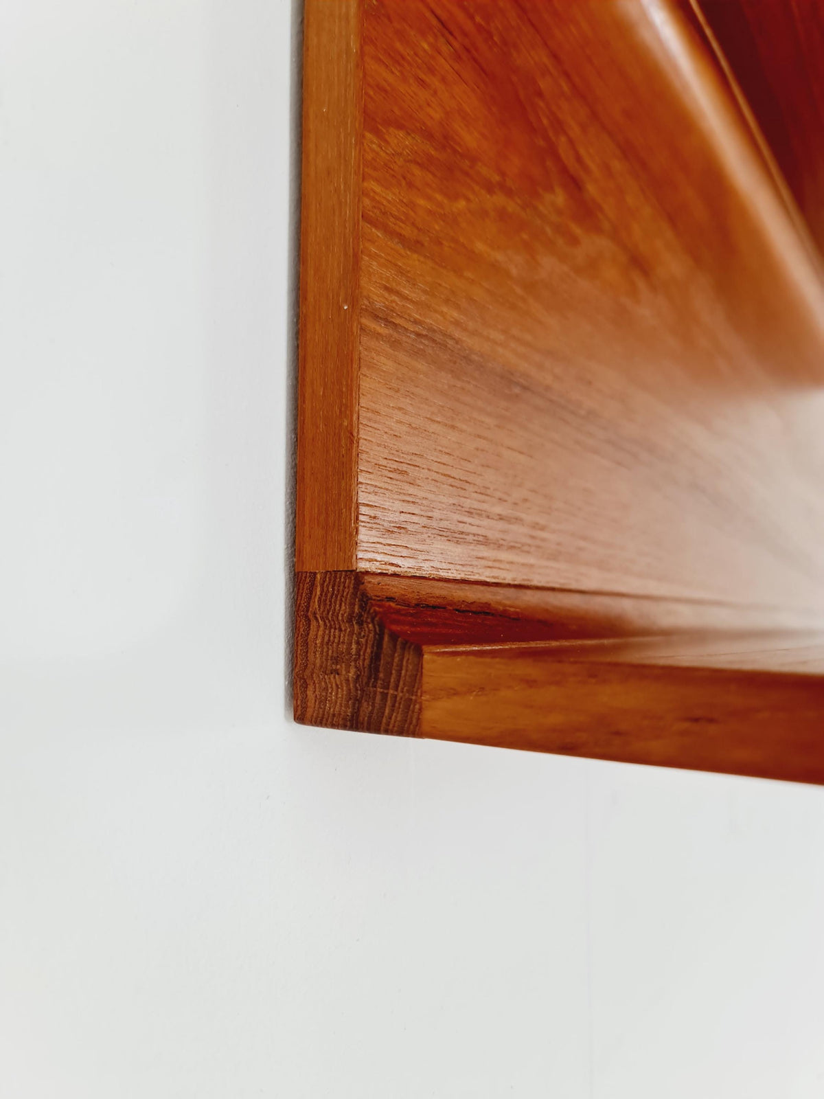 Danish Rare Solid Teak Floating shelf BY Pedersen & Hansen 1960s