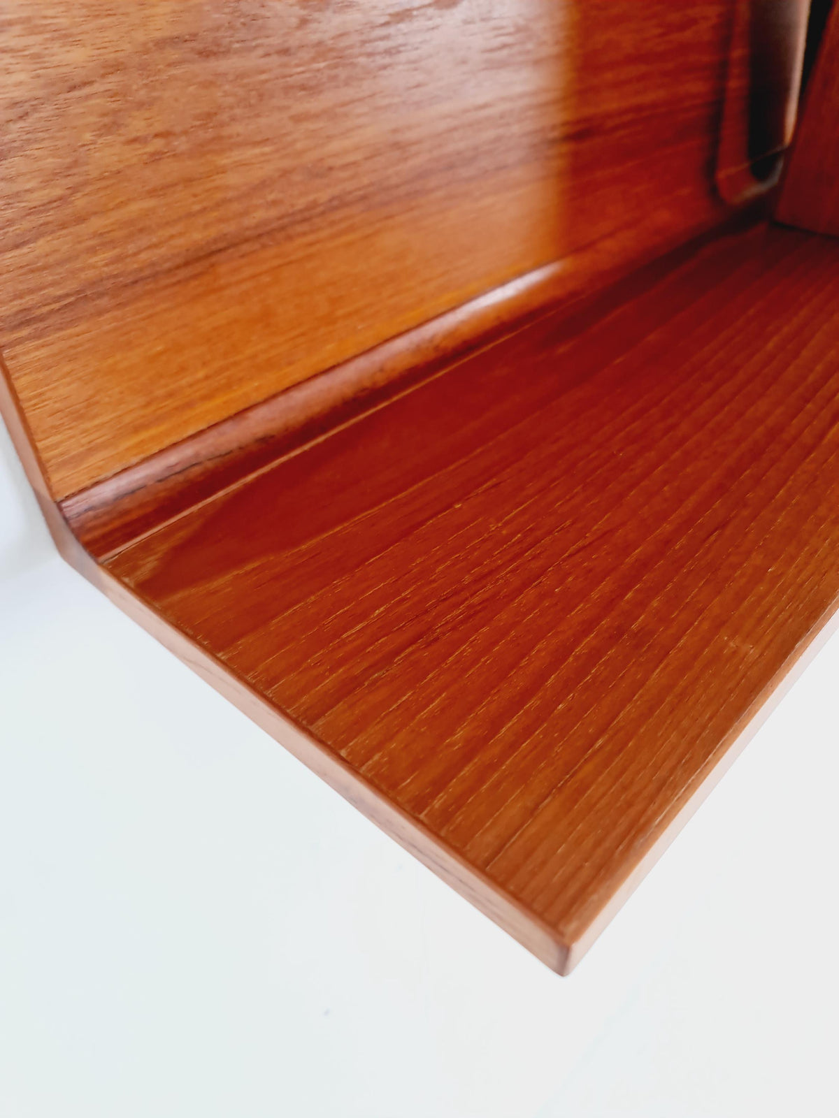 Danish Rare Solid Teak Floating shelf BY Pedersen & Hansen 1960s