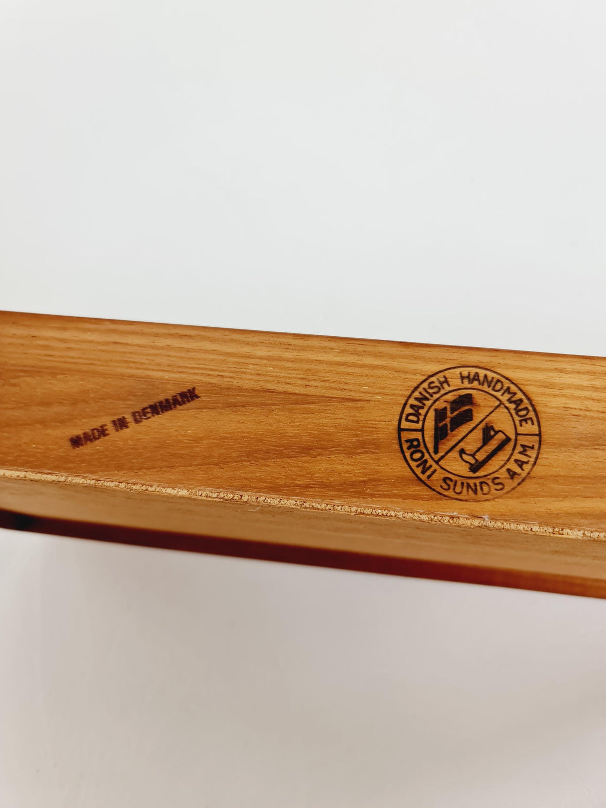 Mid Century Danish Solid Teak Wall Mirror with Drawer BY Roni Sunds For A/S Möbelfabrik , 1960s