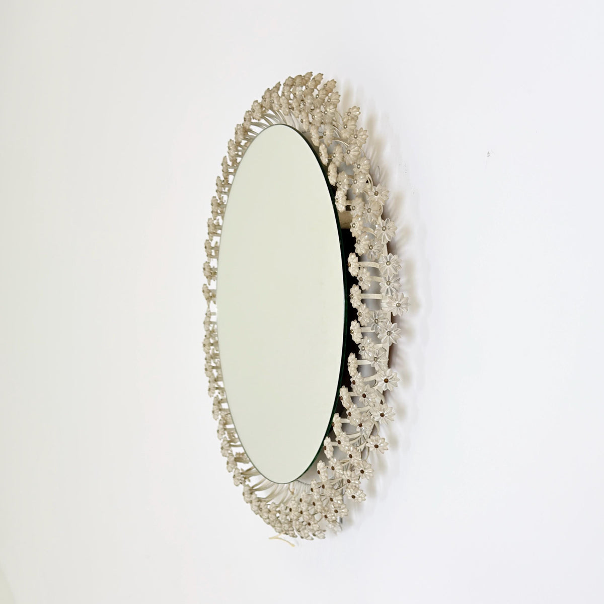 Mid Century Backlit Round Wall Mirror by Emil Stejnar for Rupert Nikoll, 1960s Germany