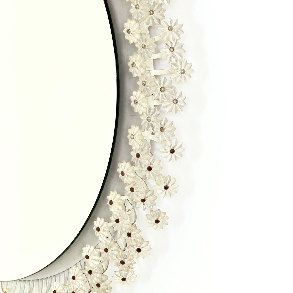 Mid Century Backlit Round Wall Mirror by Emil Stejnar for Rupert Nikoll, 1960s Germany