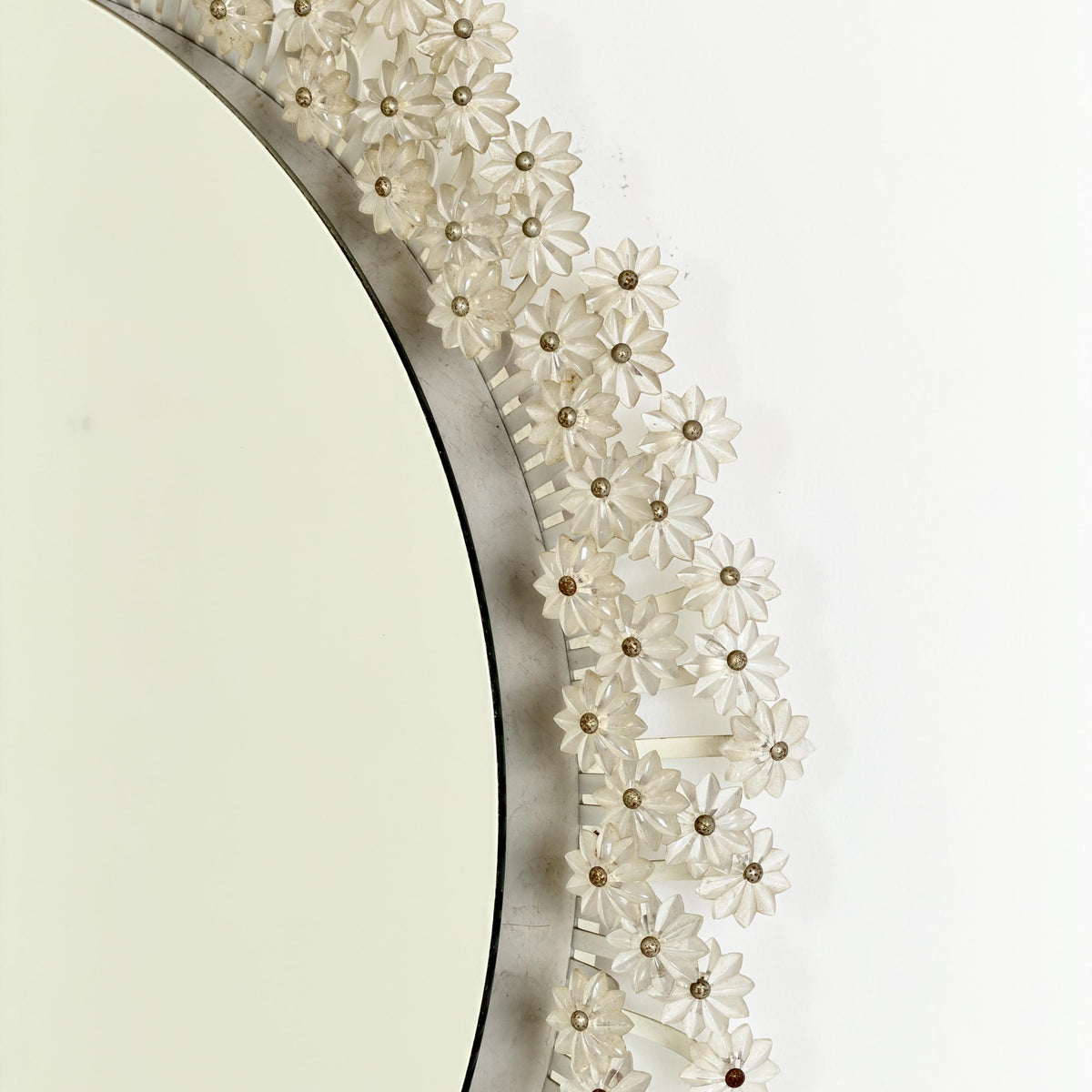 Mid Century Backlit Round Wall Mirror by Emil Stejnar for Rupert Nikoll, 1960s Germany