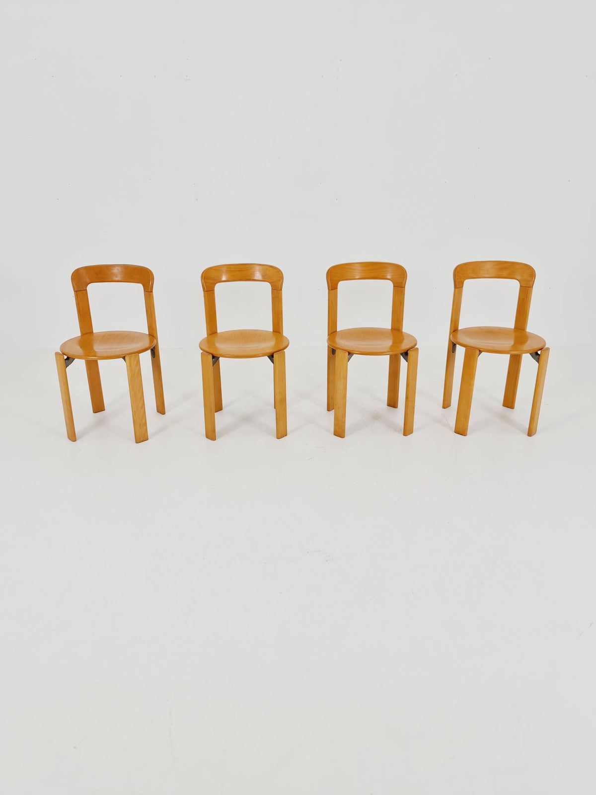 Vintage Dining Chairs By Bruno Rey For Dietiker Switzerland , 1970s, Set of 4