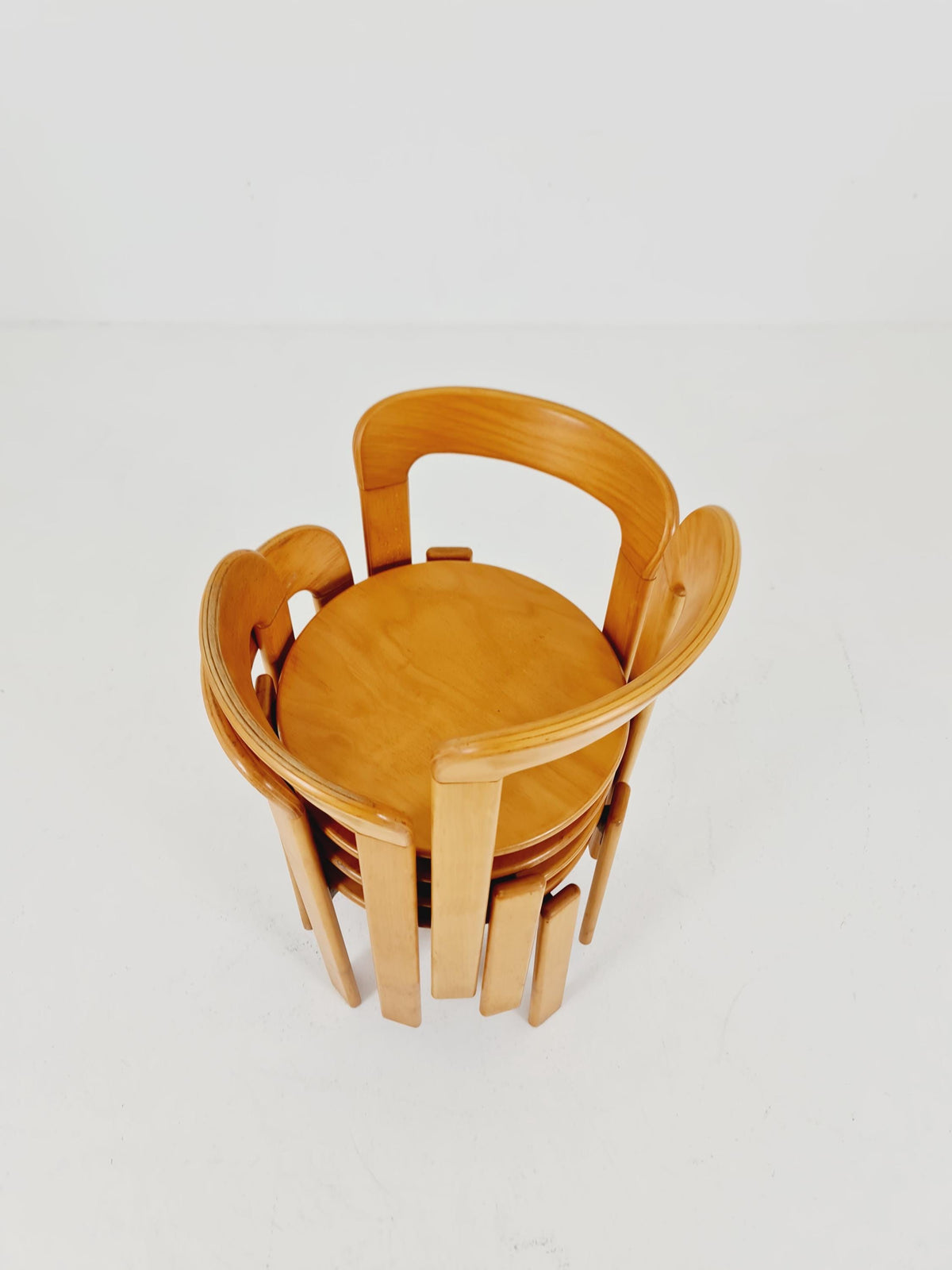 Vintage Dining Chairs By Bruno Rey For Dietiker Switzerland , 1970s, Set of 4