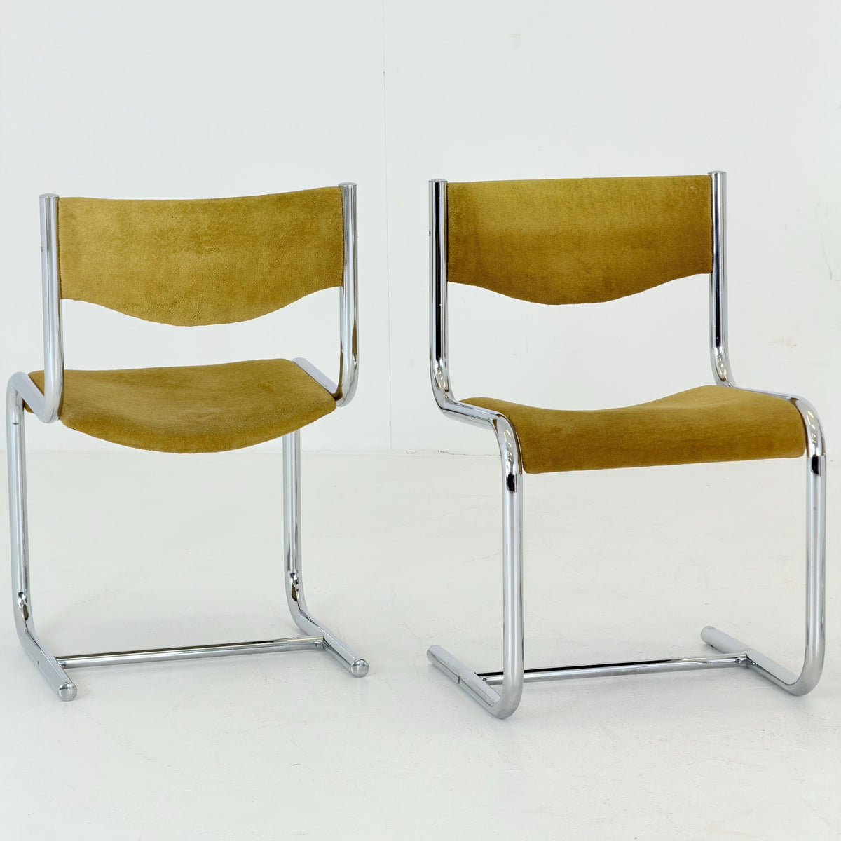 Set of 4 Mid Century Bauhaus Cantilever Dining Chairs, 1980s Germany