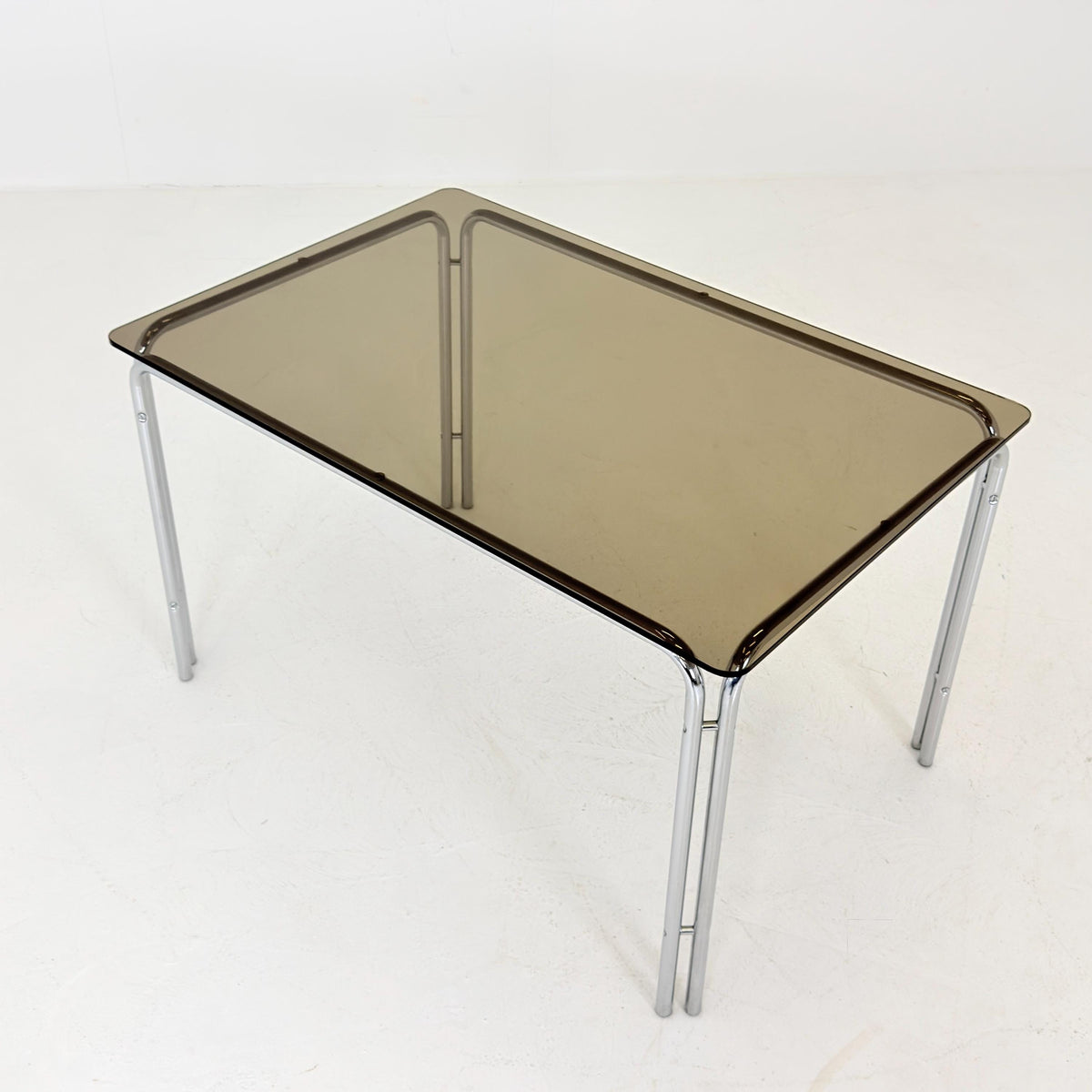 Mid Century Dining Set, Table & 4 Cantilever Chairs, Huwa-Spiegel Parsol 1980s Germany