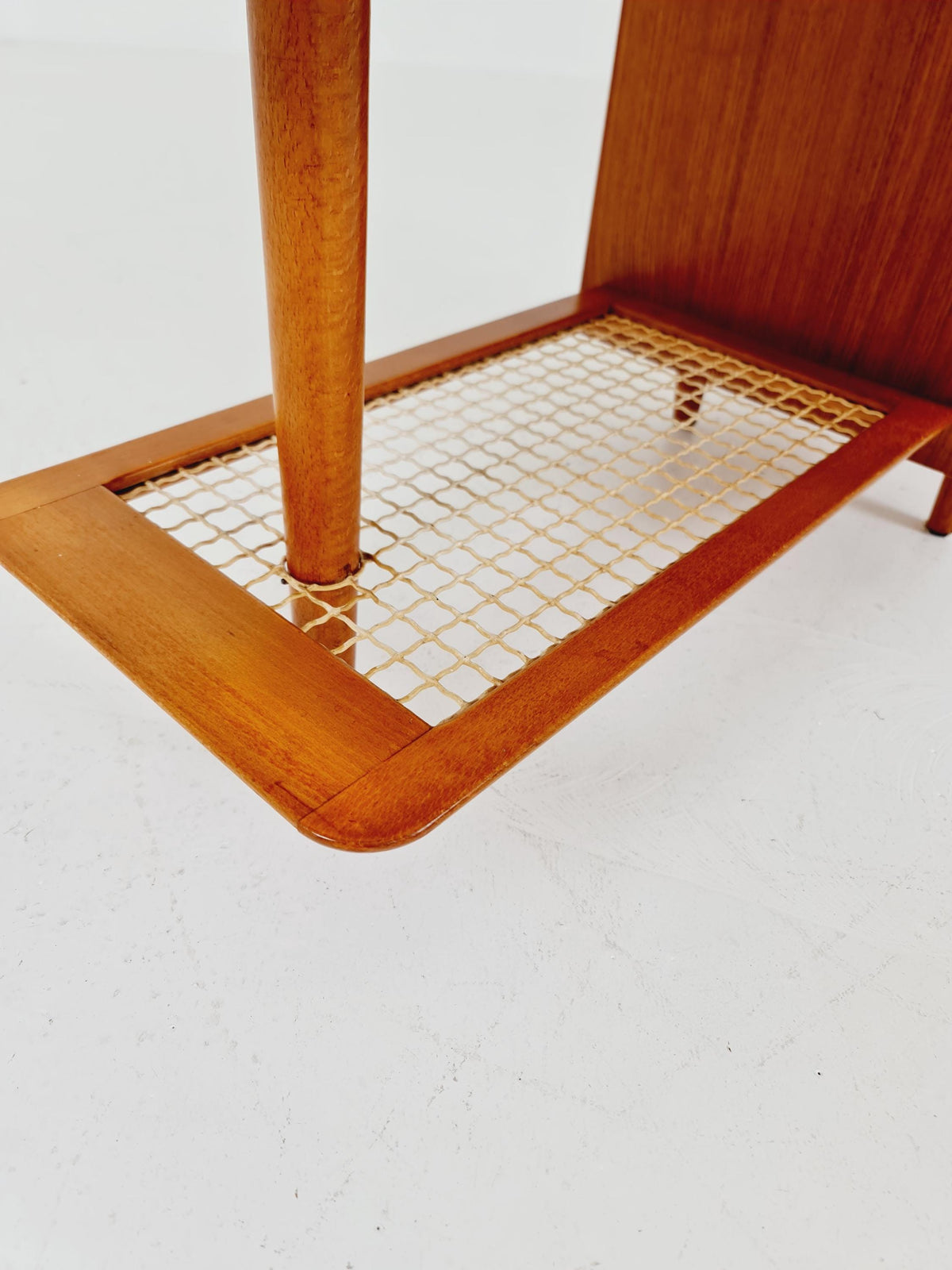 Midcentury Scandinavian Teak vintage Side table ceramic / hallway/ Night stand, 1960s