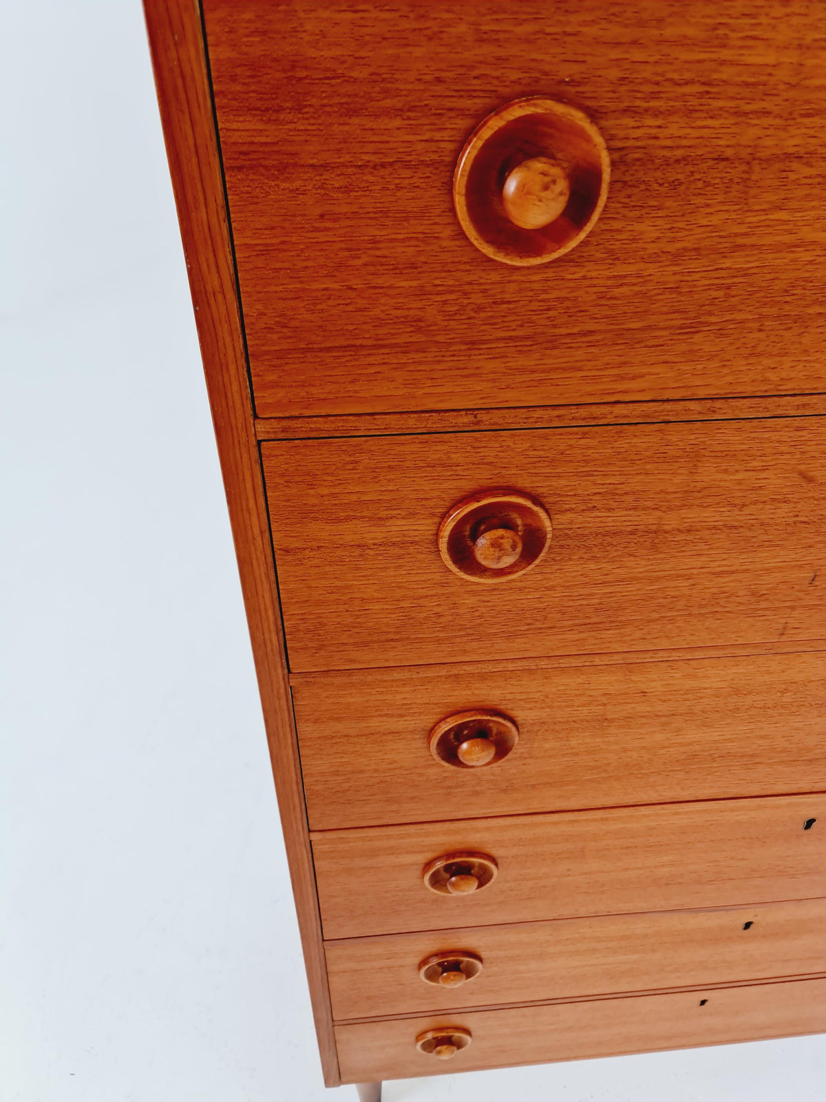 Midcentury danish design chest of drawers / drawer dresser /6 drawers cabinet By Ejsing Möbelfabrik 1960s