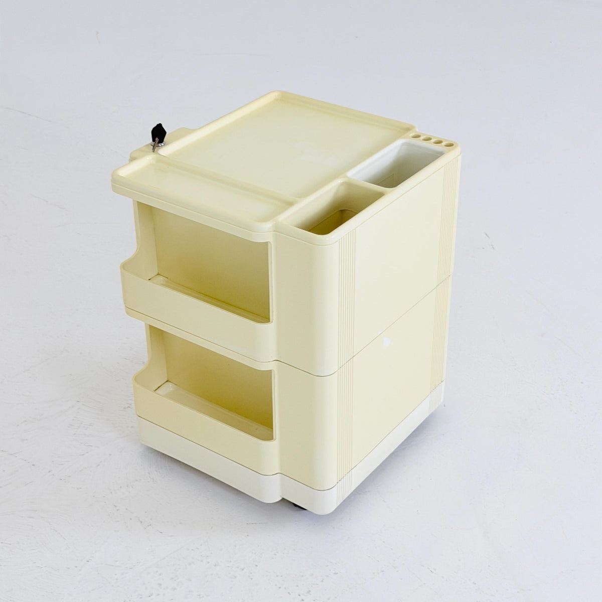 Rare Neolt Superstile Organizer Trolley | Italian Mid Century Storage Cart | Vintage ABS Office Design 1970s.