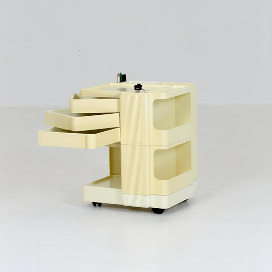 Rare Neolt Superstile Organizer Trolley | Italian Mid Century Storage Cart | Vintage ABS Office Design 1970s.