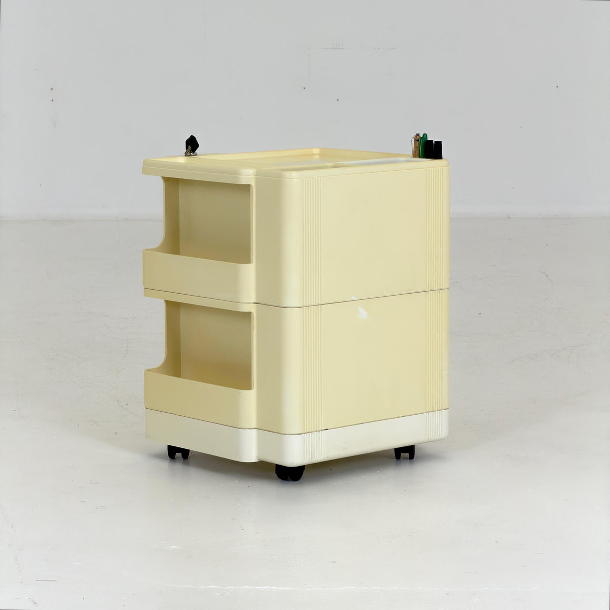 Rare Neolt Superstile Organizer Trolley | Italian Mid Century Storage Cart | Vintage ABS Office Design 1970s.