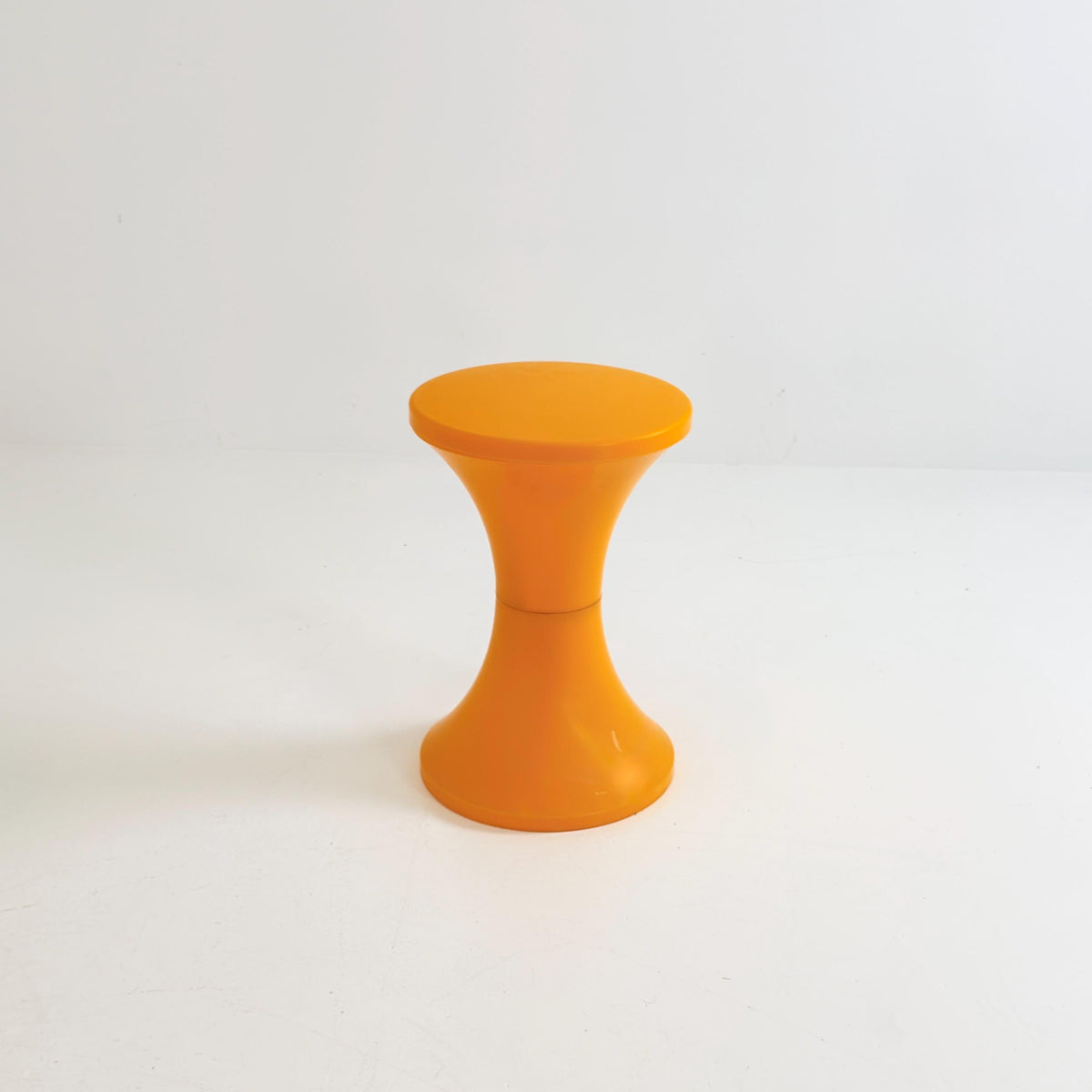 Rare Tam Tam Space Age Stool by Nurieux France Ref. 169 Orange 1970s France