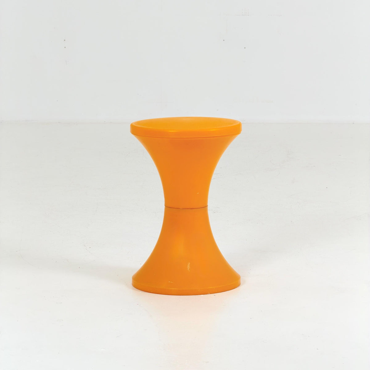 Rare Tam Tam Space Age Stool by Nurieux France Ref. 169 Orange 1970s France