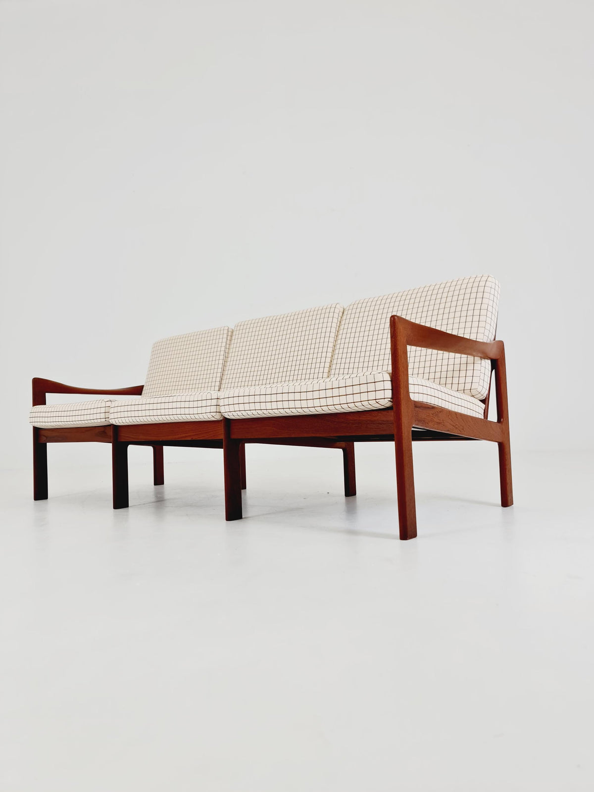 Mid century Sofa by Illum Wikkeslo Eilersen in solid teak, 1960s,