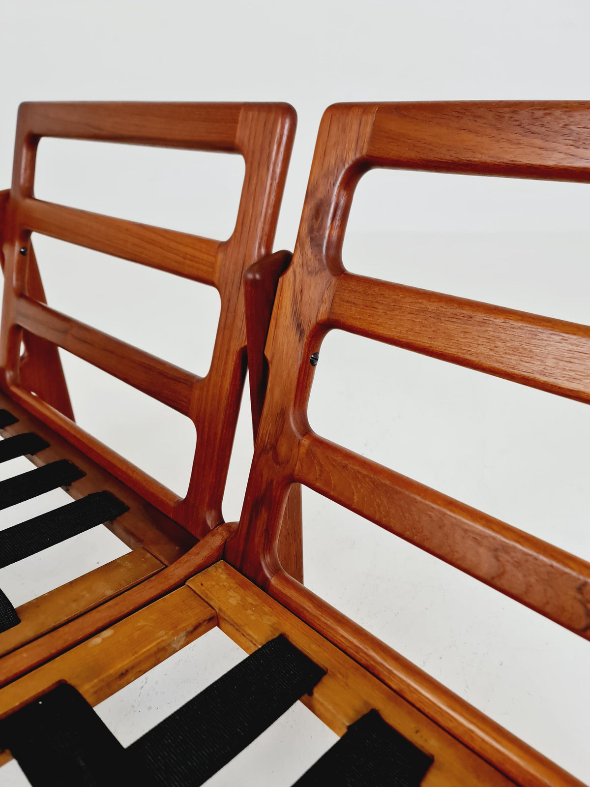 Mid century Sofa 2 Seater by Illum Wikkeslo Eilersen in solid teak, 1960s,