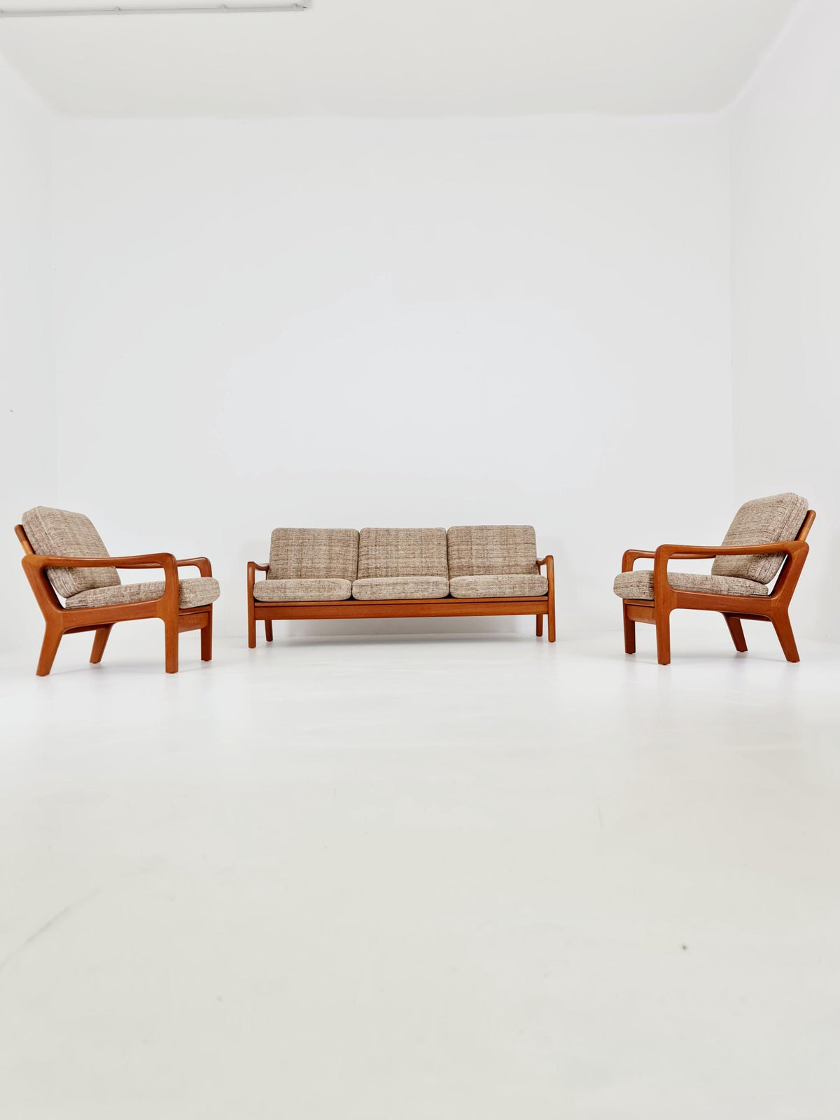 Mid-century Rare Danish teak lounge Chairs / Easy sofa /daybed Set BY Juul christiansen for JK Denmark , 1960s