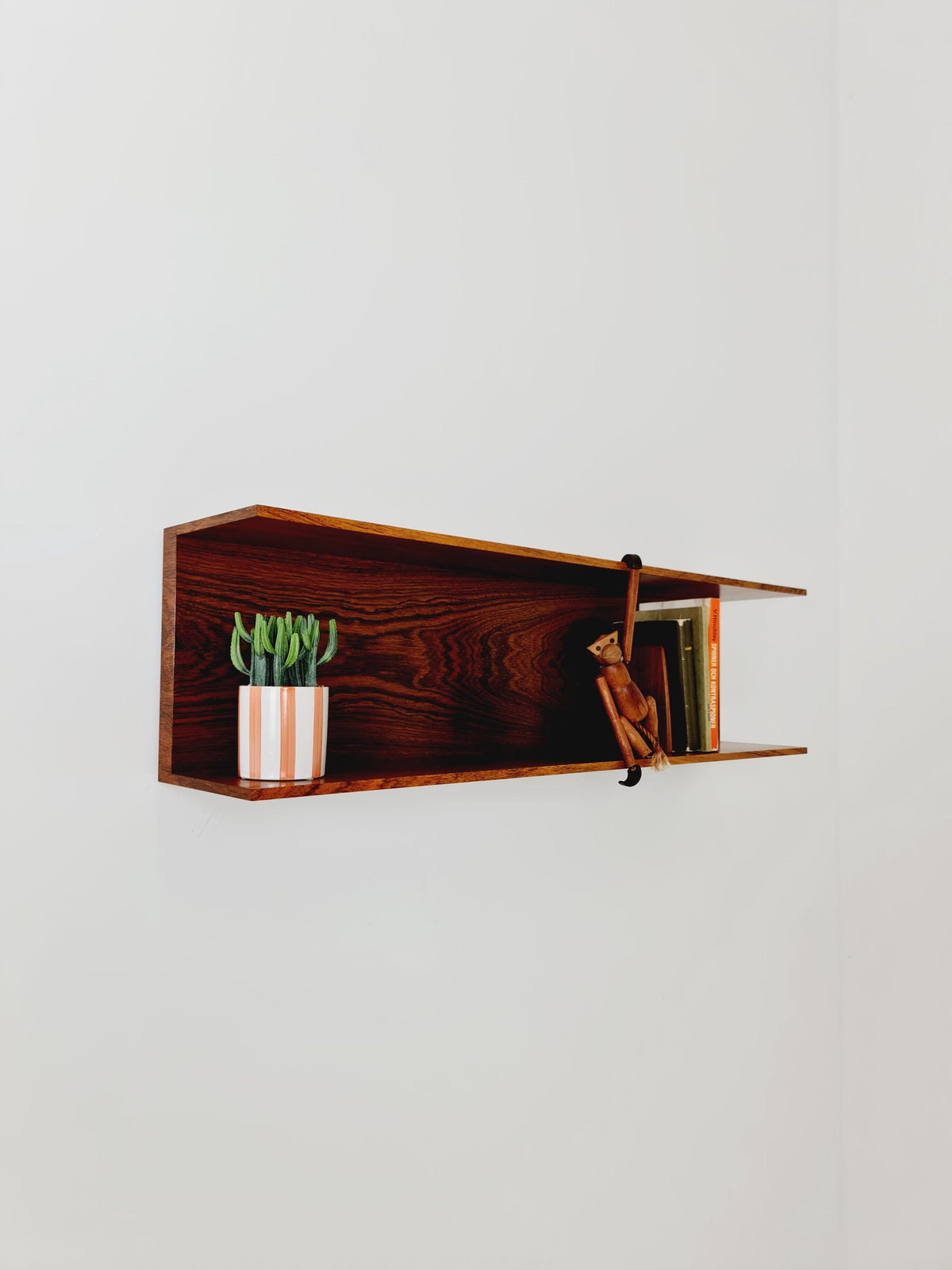 German Rosewood Wilheilm Renz for Walter Renz hanging shelf, 1960s