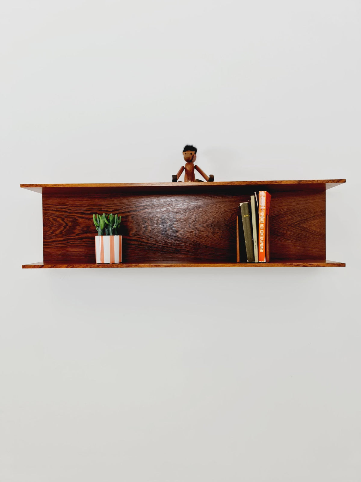 German Rosewood Wilheilm Renz for Walter Renz hanging shelf, 1960s