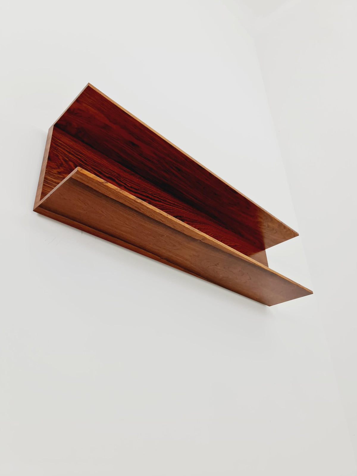 German Rosewood Wilheilm Renz for Walter Renz hanging shelf, 1960s