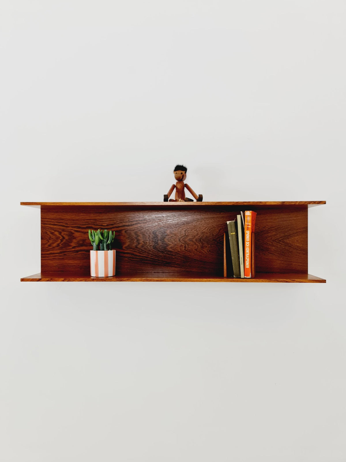 German Rosewood Wilheilm Renz for Walter Renz hanging shelf, 1960s