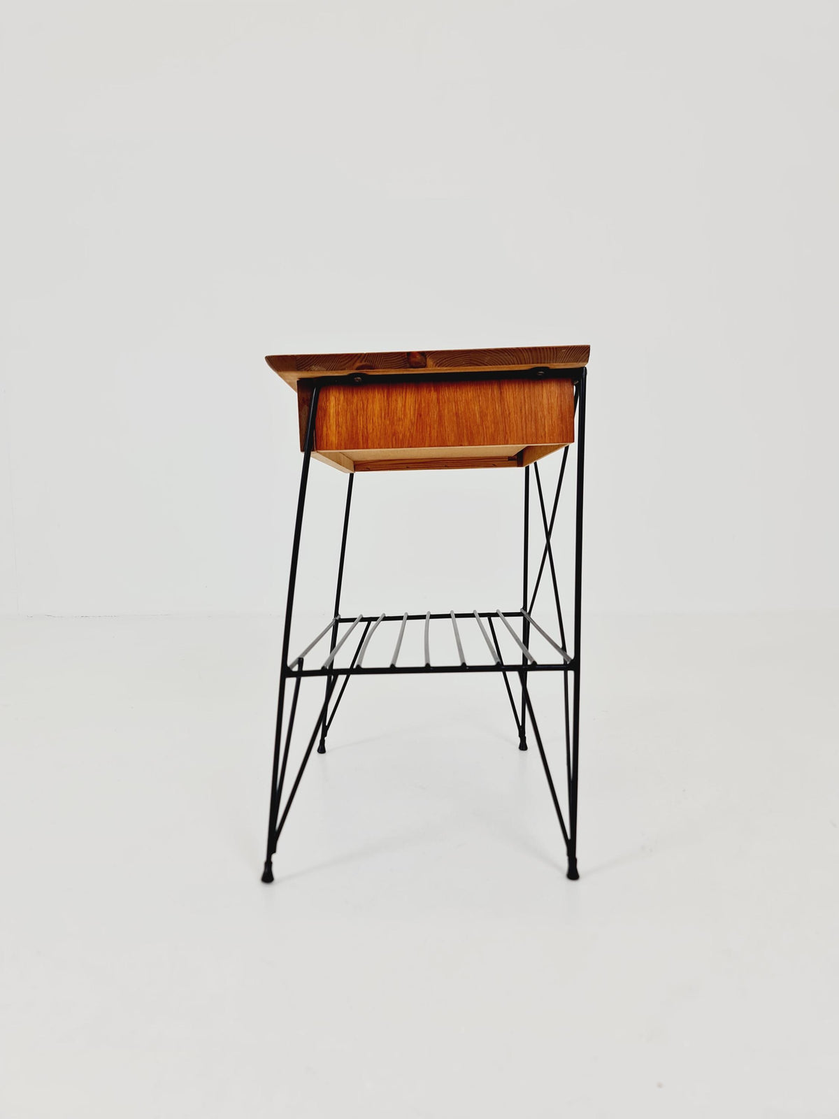 Midcentury swedish teak Vintage Side table/ Bedside table, 1960s