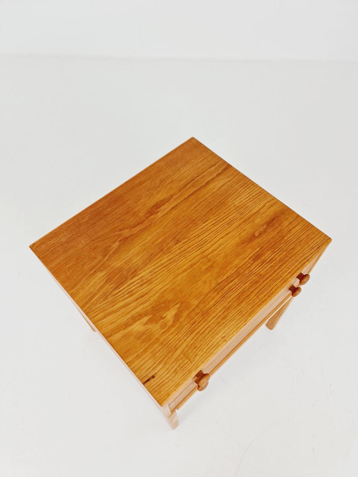 Rare Swedish MidCentury Oak nightstand / bedside table, Designed By Engström Myrstraad Model Casino 1960s