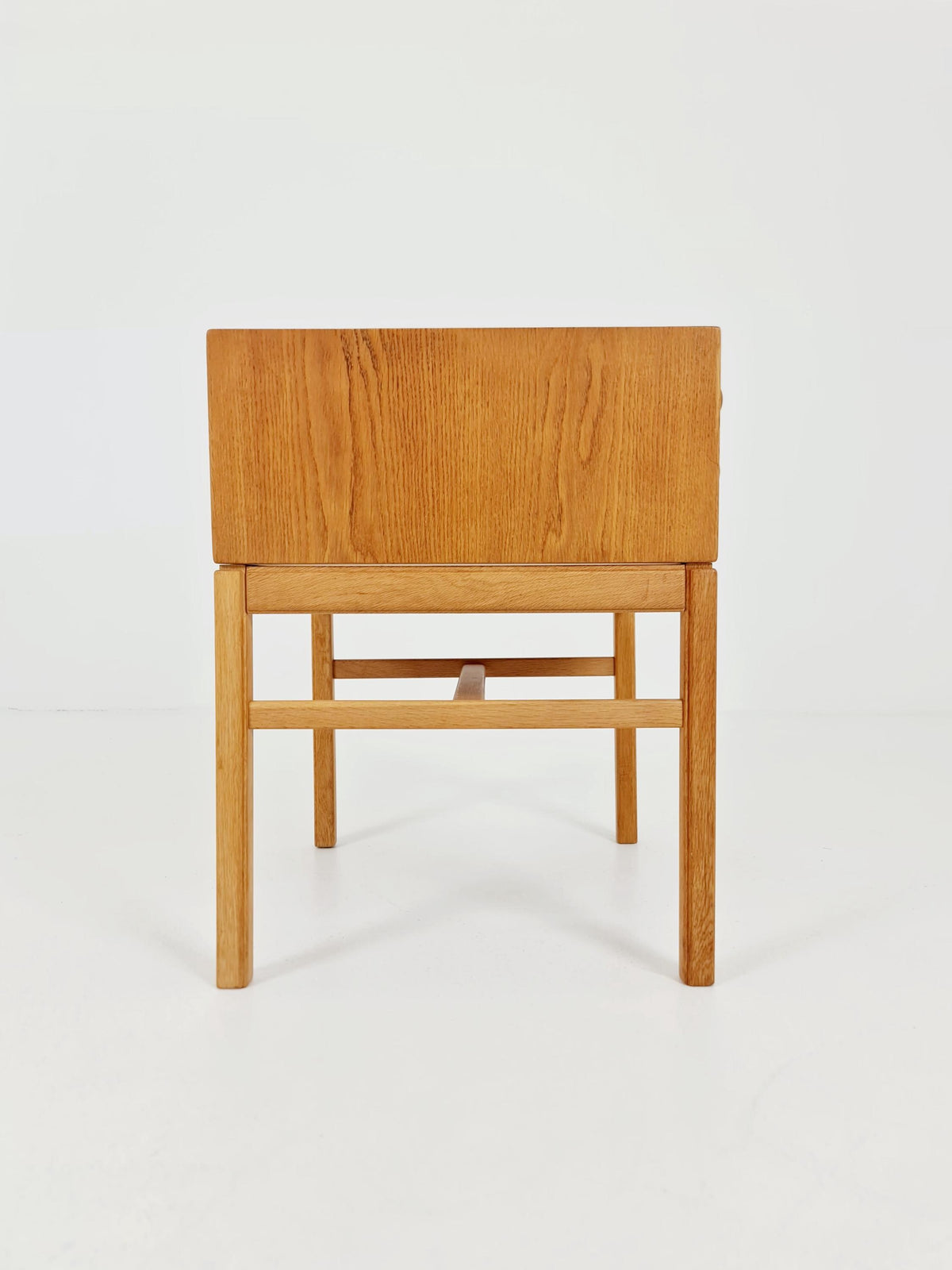 Rare Swedish MidCentury Oak nightstand / bedside table, Designed By Engström Myrstraad Model Casino 1960s