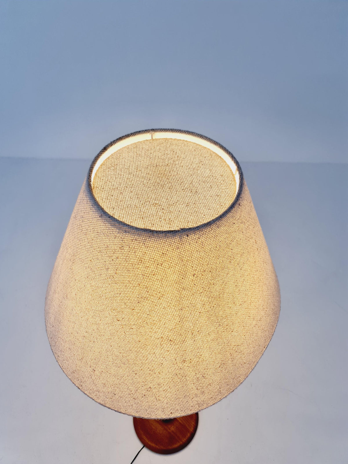 Rare big Midcentury Danish floor lamp by Dyrlund solid teak, 1960s