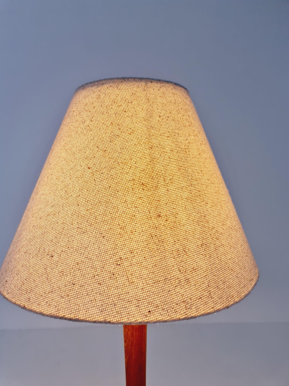 Rare big Midcentury Danish floor lamp by Dyrlund solid teak, 1960s