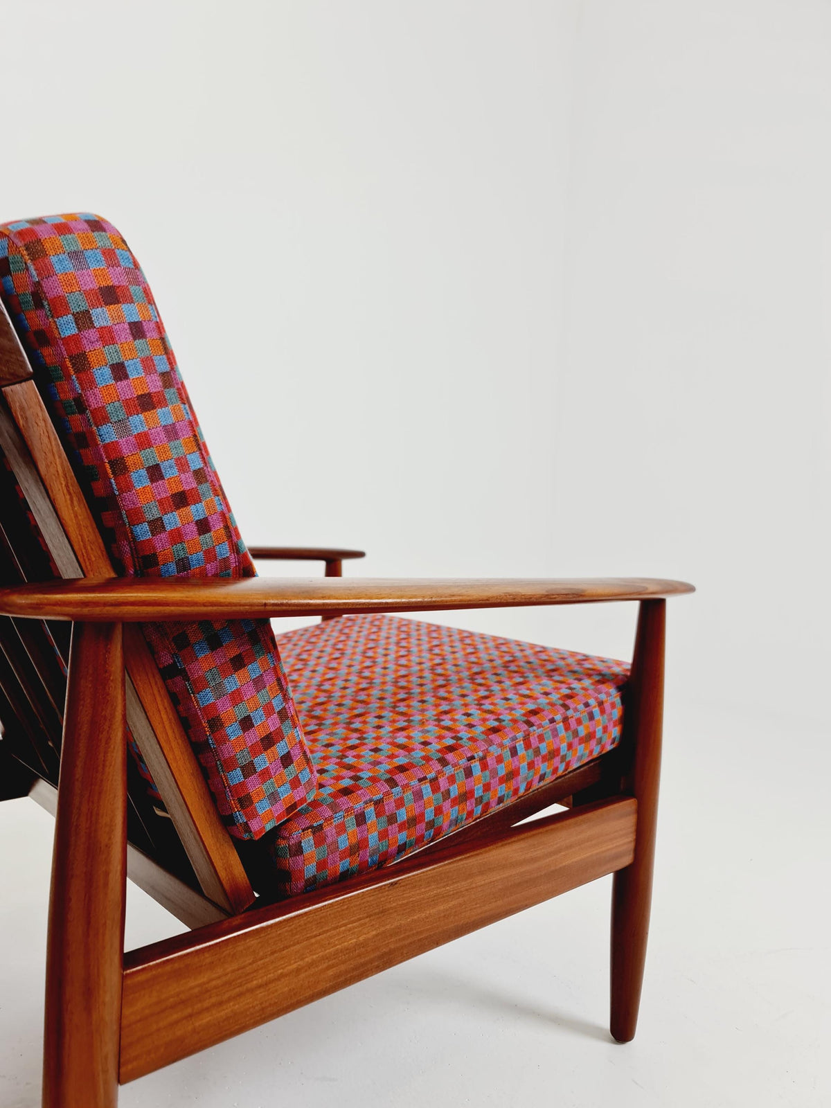 Mid century Teak easy lounge chairs Denmark 1960s, Set of 2