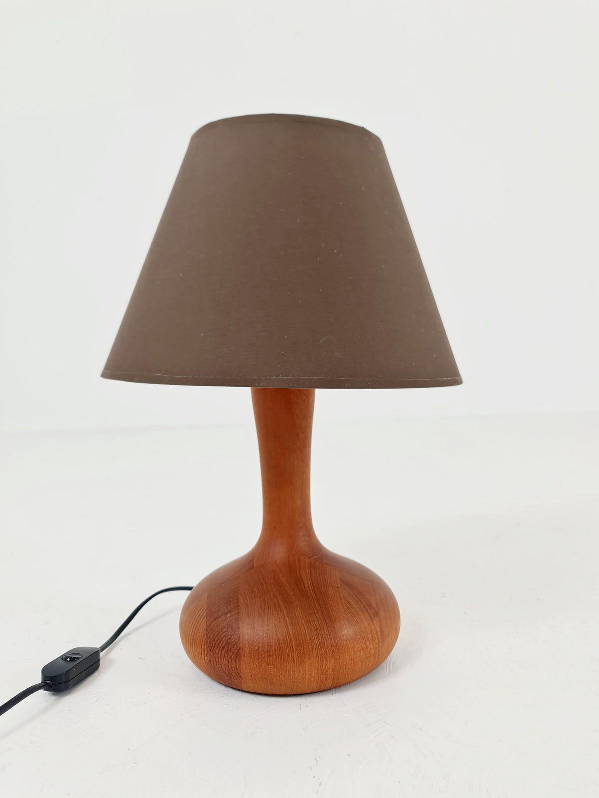 Mid century solid teak table lamp by Domus,1960s