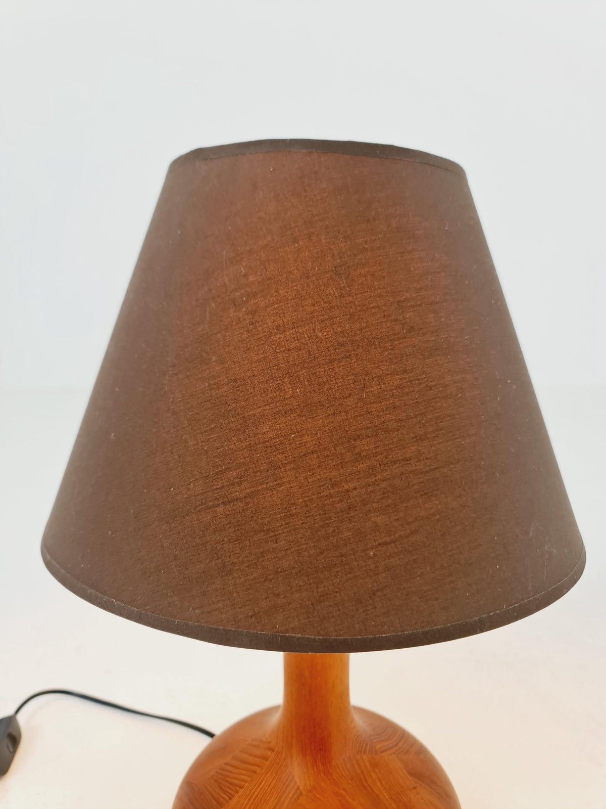 Mid century solid teak table lamp by Domus,1960s