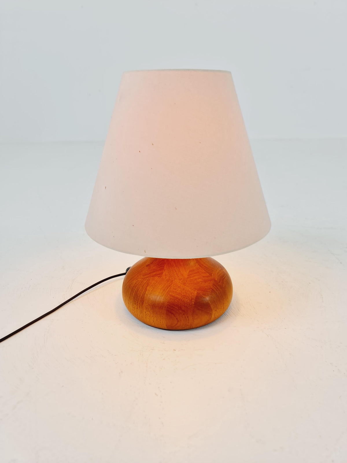 Mid century solid teak table lamp by Domus,1960s