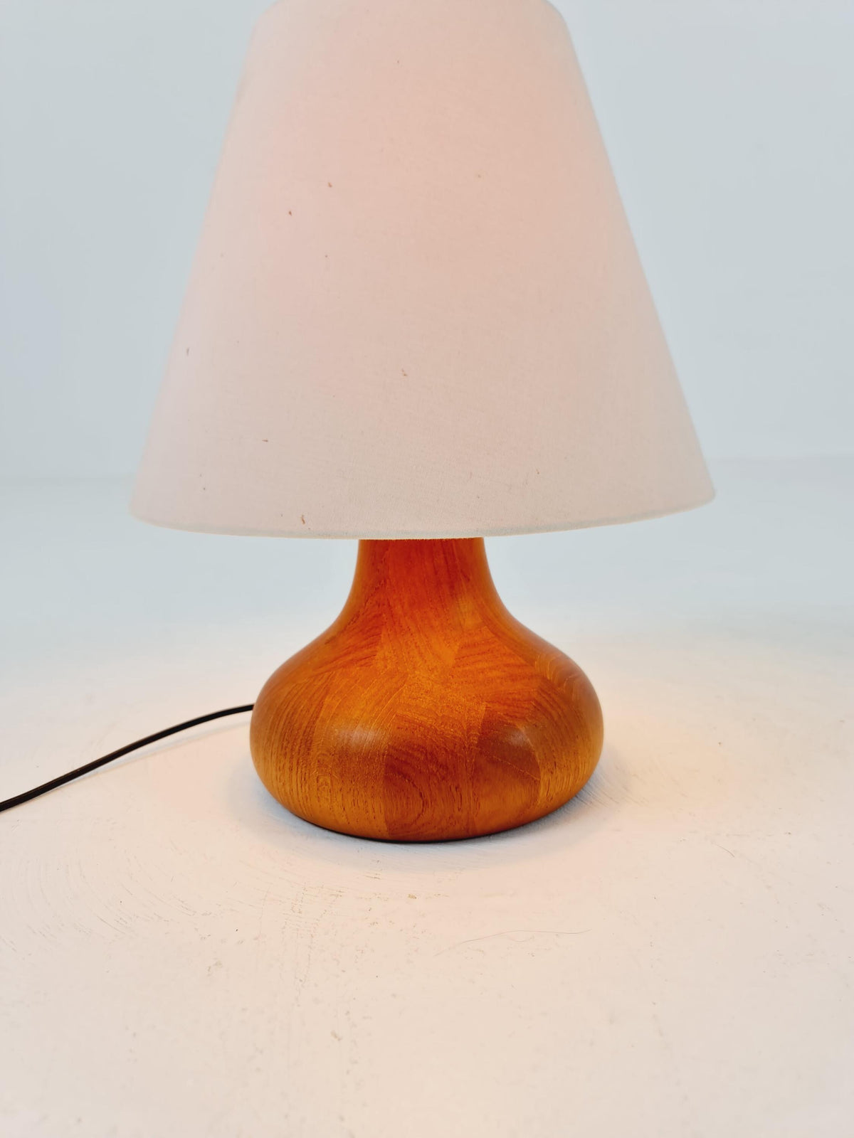 Mid century solid teak table lamp by Domus,1960s