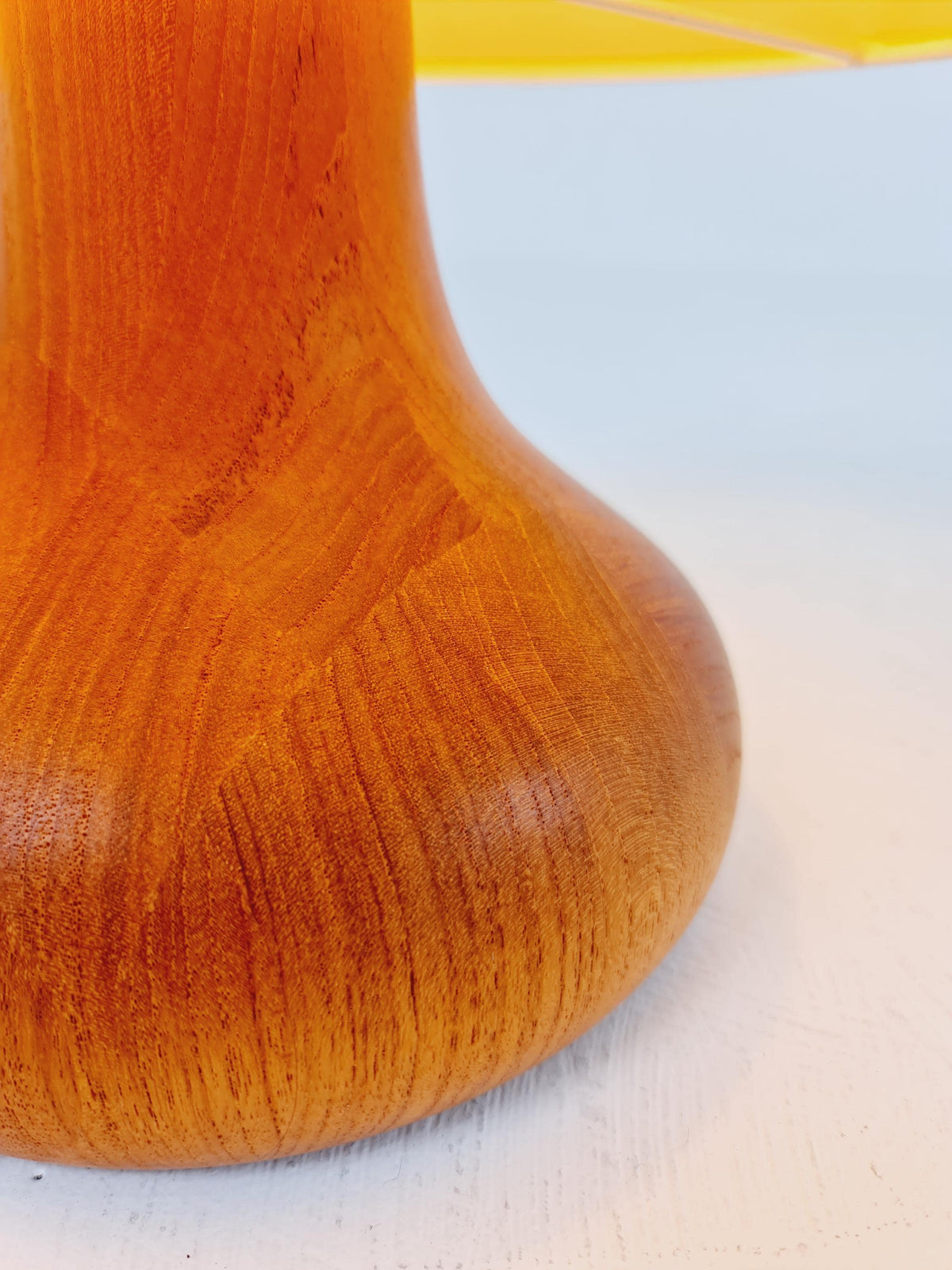 Mid century solid teak table lamp by Domus,1960s