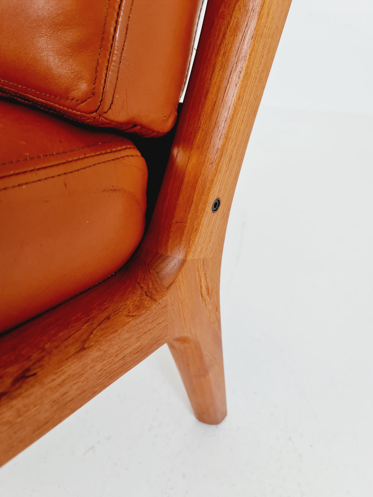 Mid-century Rare Danish teak lounge chair/ Easy chair by Ole Wanscher for France &Son , 1960s Set of 2