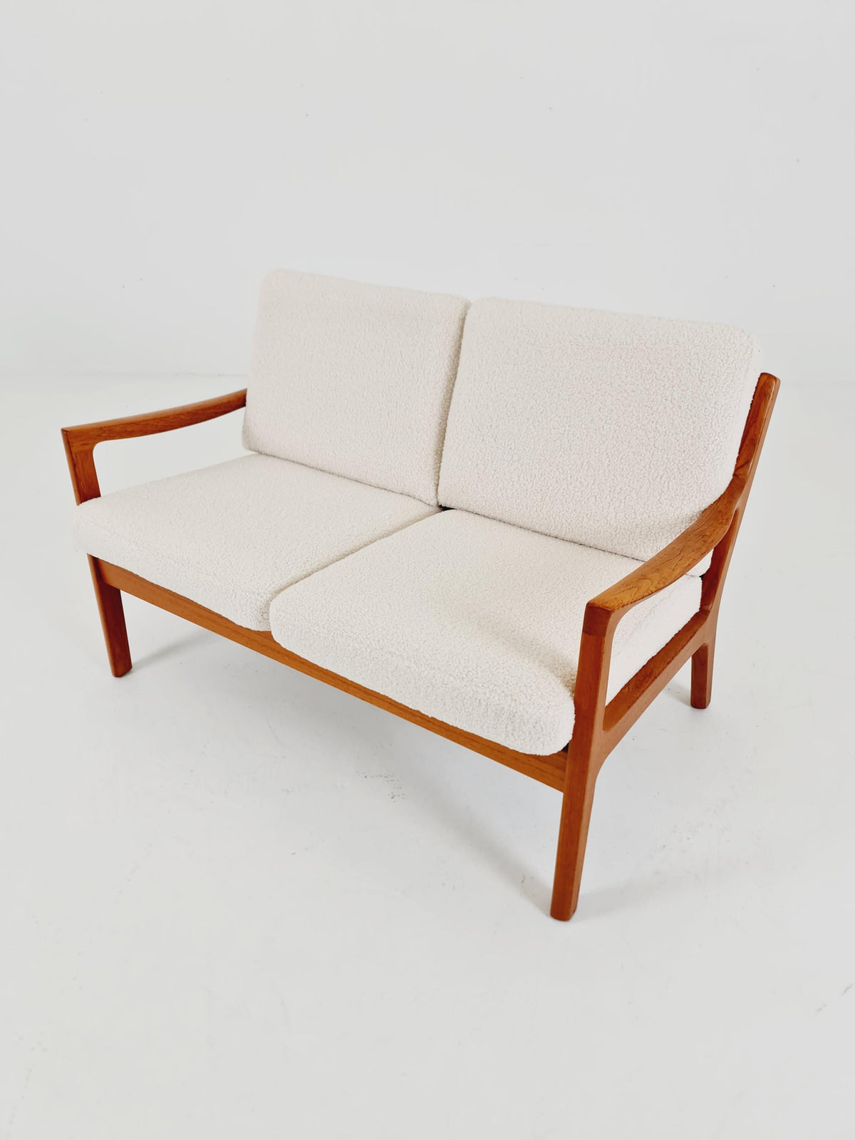 Mid-century Rare Danish teak lounge sofa /Senator Sofa 2 Seater by Ole Wanscher for Peter Jeppesen 1960s