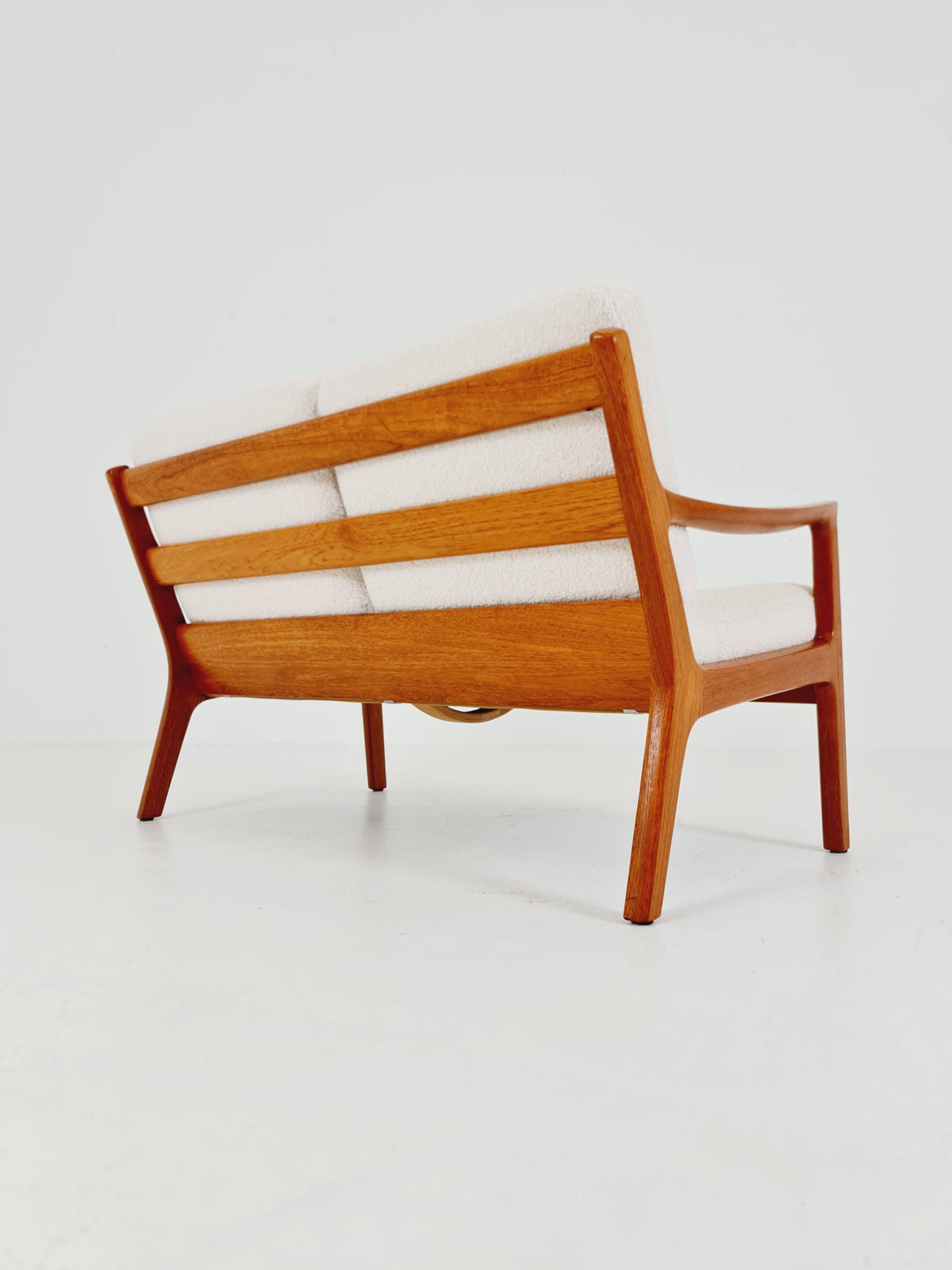 Mid-century Rare Danish teak lounge sofa /Senator Sofa 2 Seater by Ole Wanscher for Peter Jeppesen 1960s