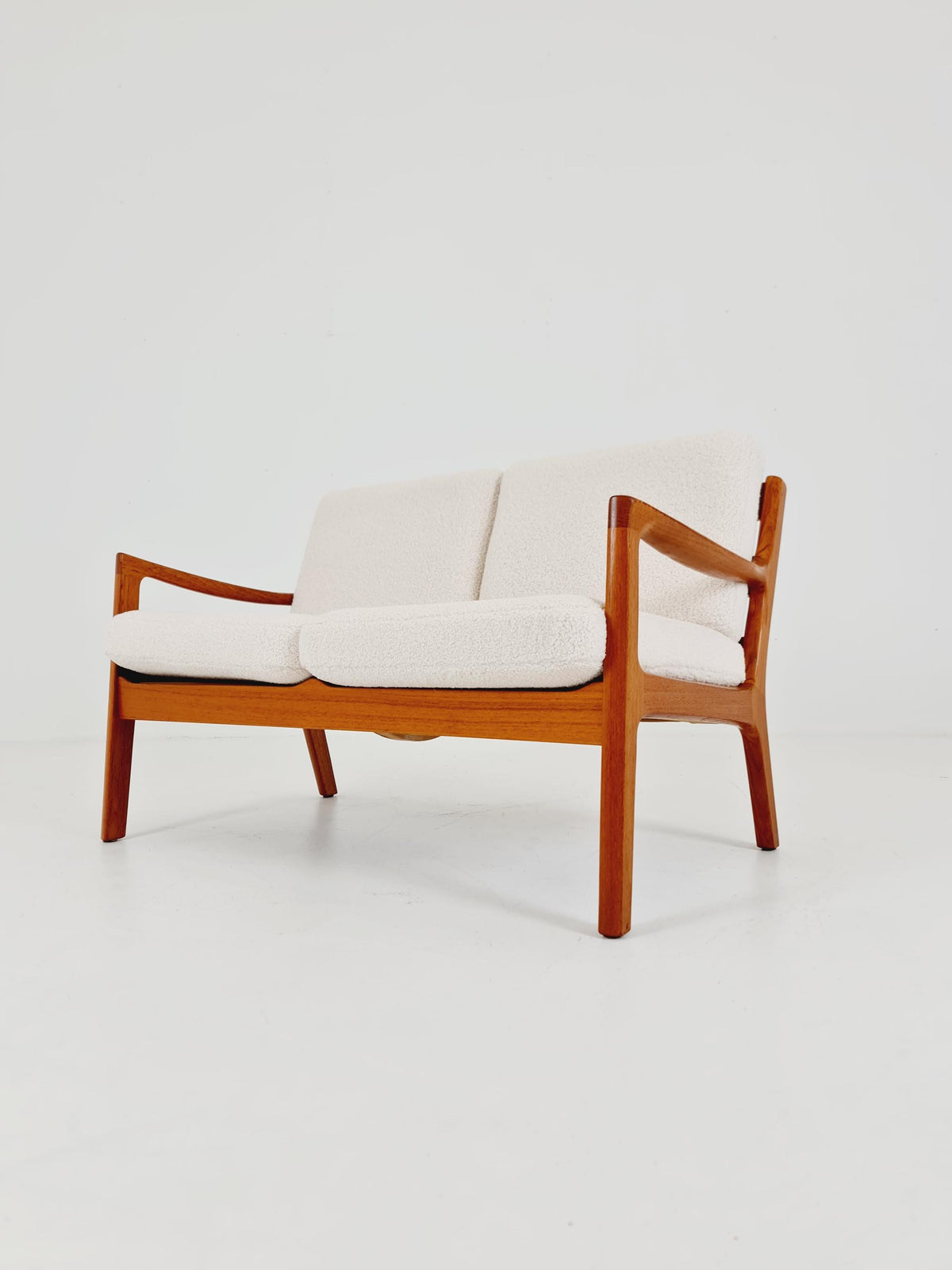 Mid-century Rare Danish teak lounge sofa /Senator Sofa 2 Seater by Ole Wanscher for Peter Jeppesen 1960s