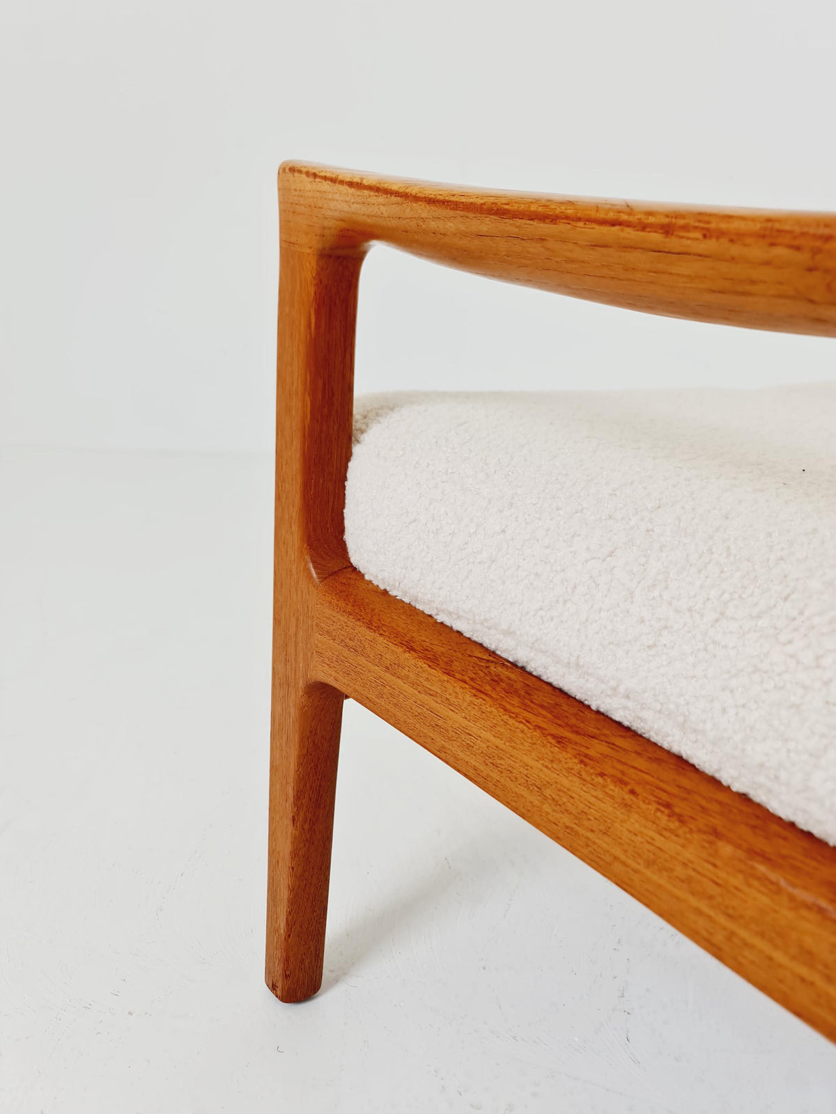 Mid-century Rare Danish teak lounge sofa /Senator Sofa 2 Seater by Ole Wanscher for Peter Jeppesen 1960s