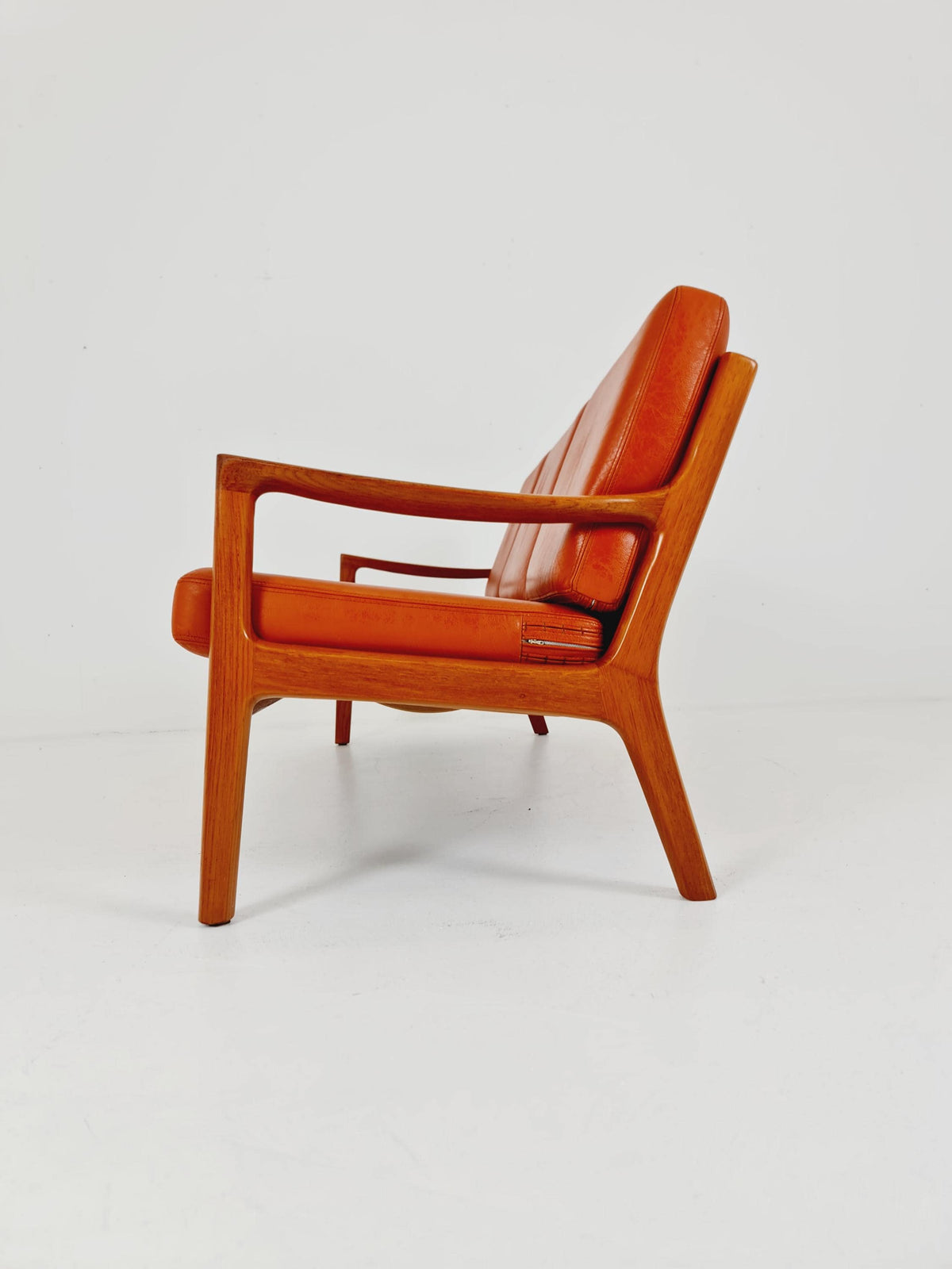 Mid-century Rare Danish teak lounge sofa /Senator Sofa 3 Seater by Ole Wanscher for Peter Jeppesen 1960s