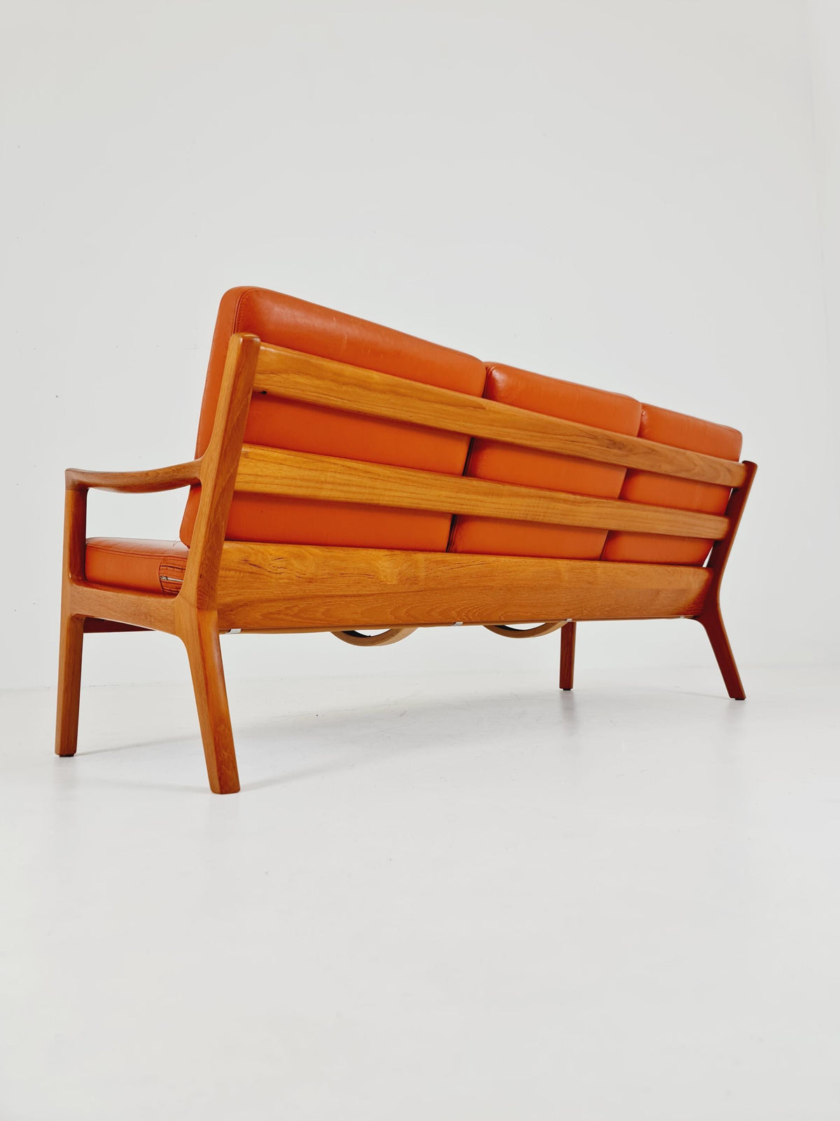 Mid-century Rare Danish teak lounge sofa /Senator Sofa 3 Seater by Ole Wanscher for Peter Jeppesen 1960s