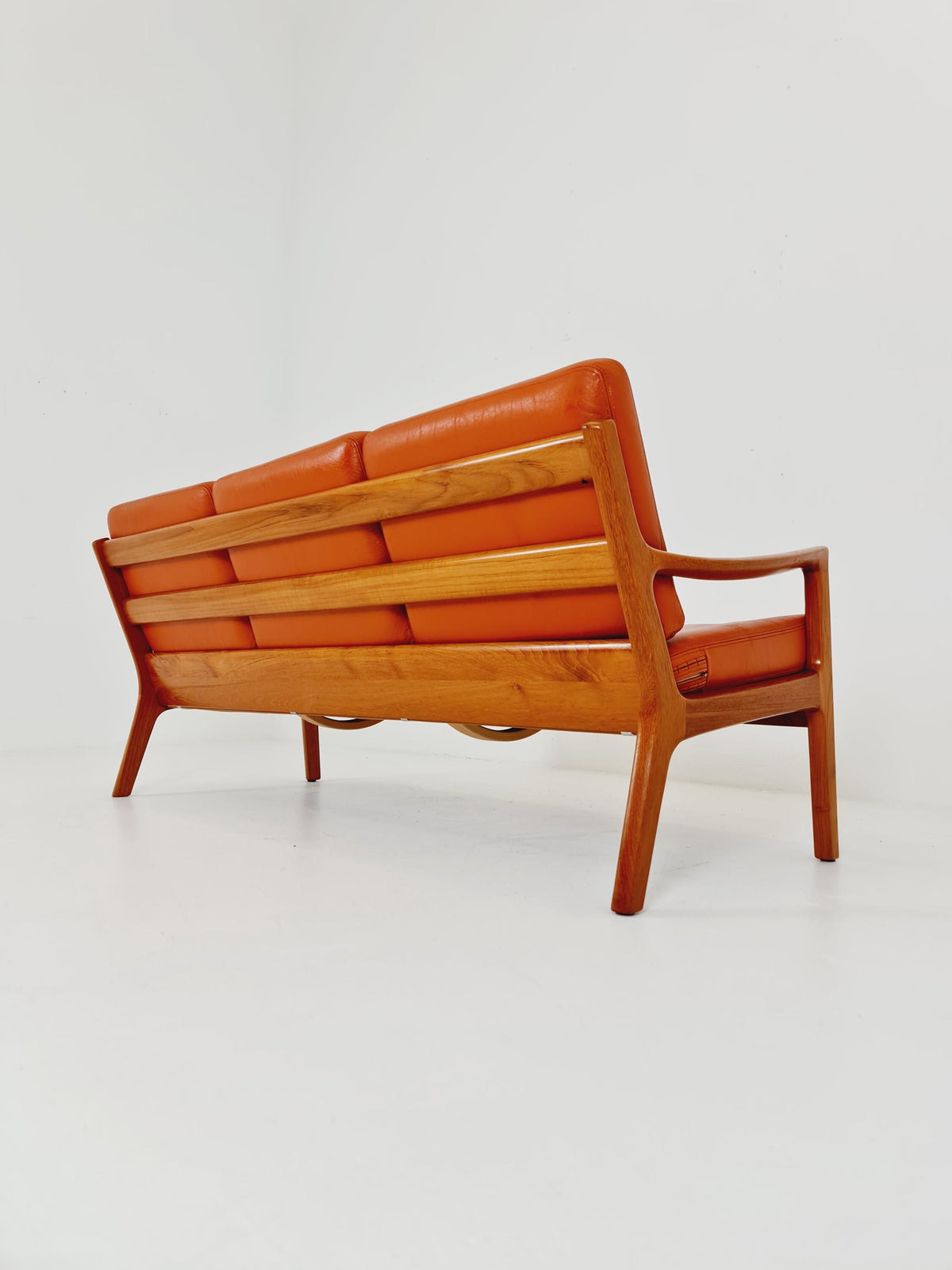Mid-century Rare Danish teak lounge sofa /Senator Sofa 3 Seater by Ole Wanscher for Peter Jeppesen 1960s